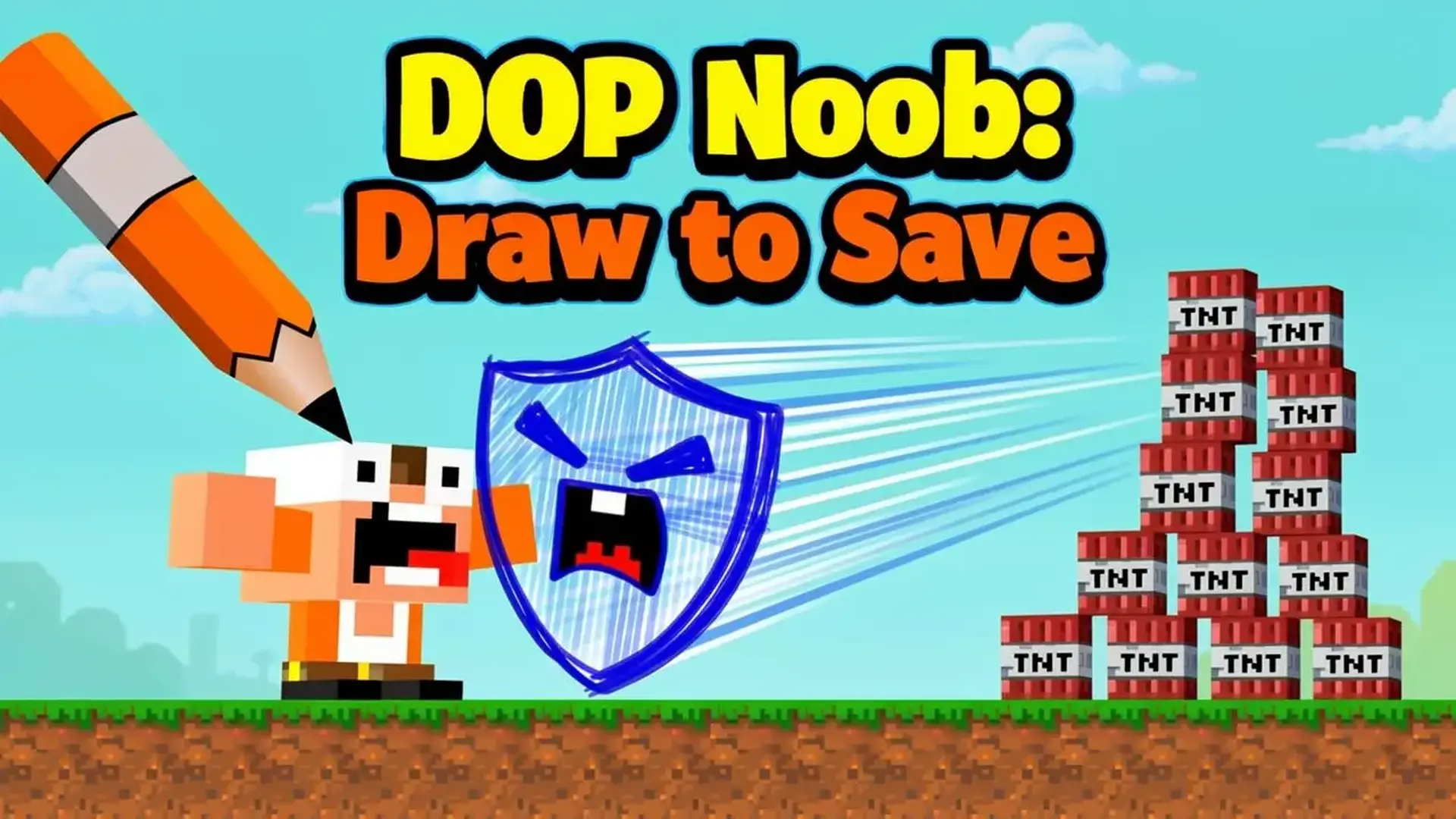 DOP Noob: Draw to Save - 用你的画笔智慧，规划完美路线，拯救呆萌菜鸟，开启爆笑烧脑闯关之旅！ 游戏