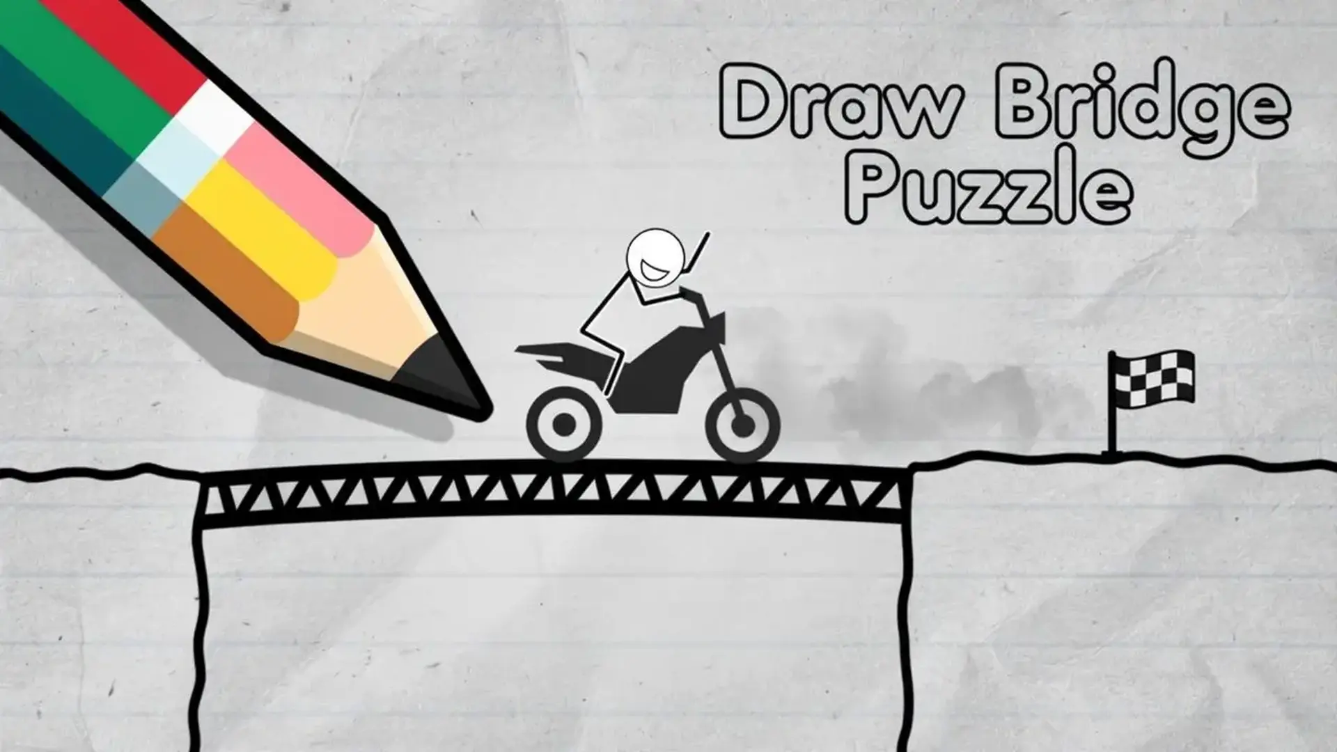 Draw Bridge Puzzle - 物理益智闯关：发挥你的想象力，画出完美桥梁，避开爆炸物安全护送小车到达终点！ 游戏