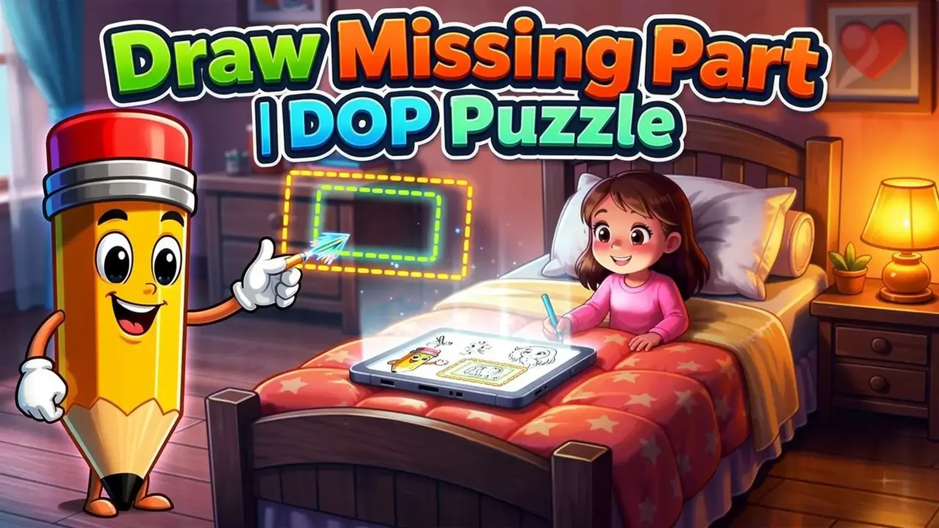 Draw Missing Part | DOP Puzzle - Puzzle lógica juego