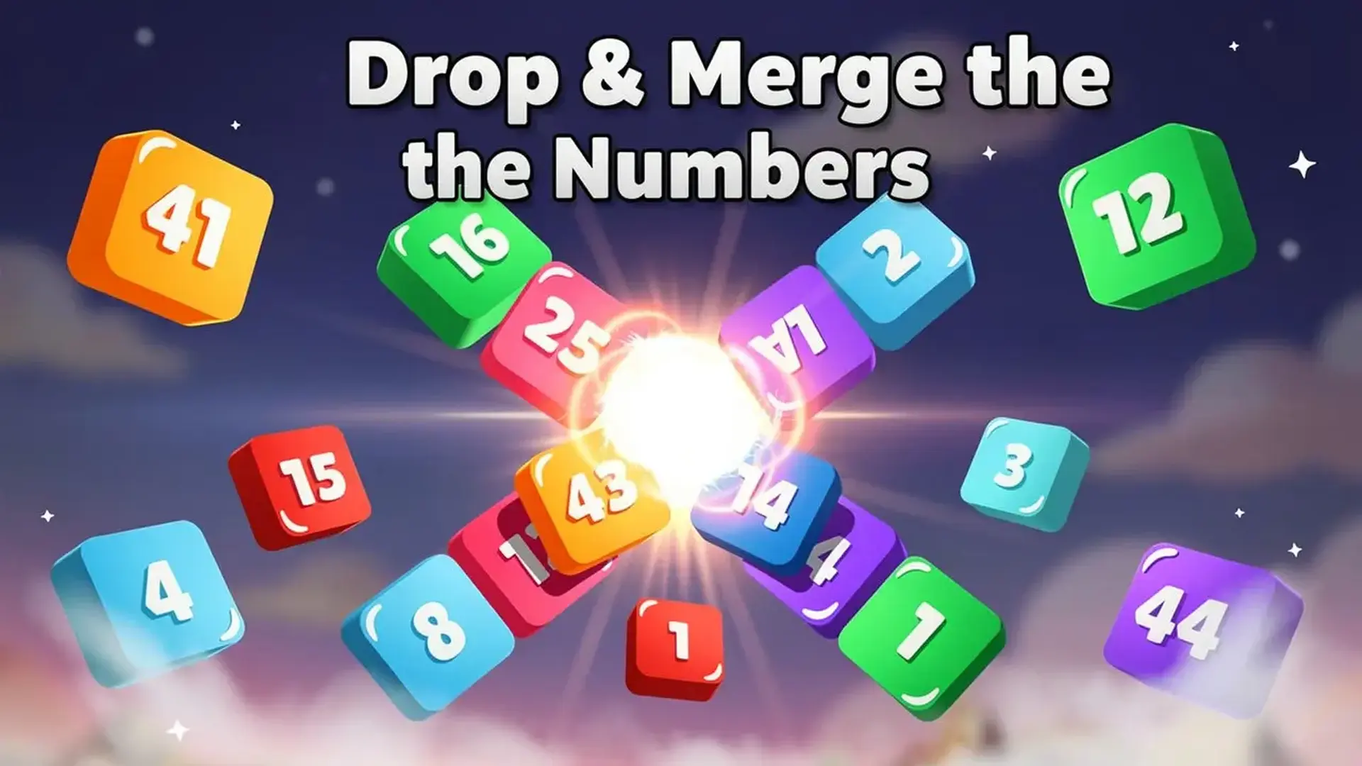 Drop & Merge the Numbers - Puzle numérico bloques ¡Combina juego