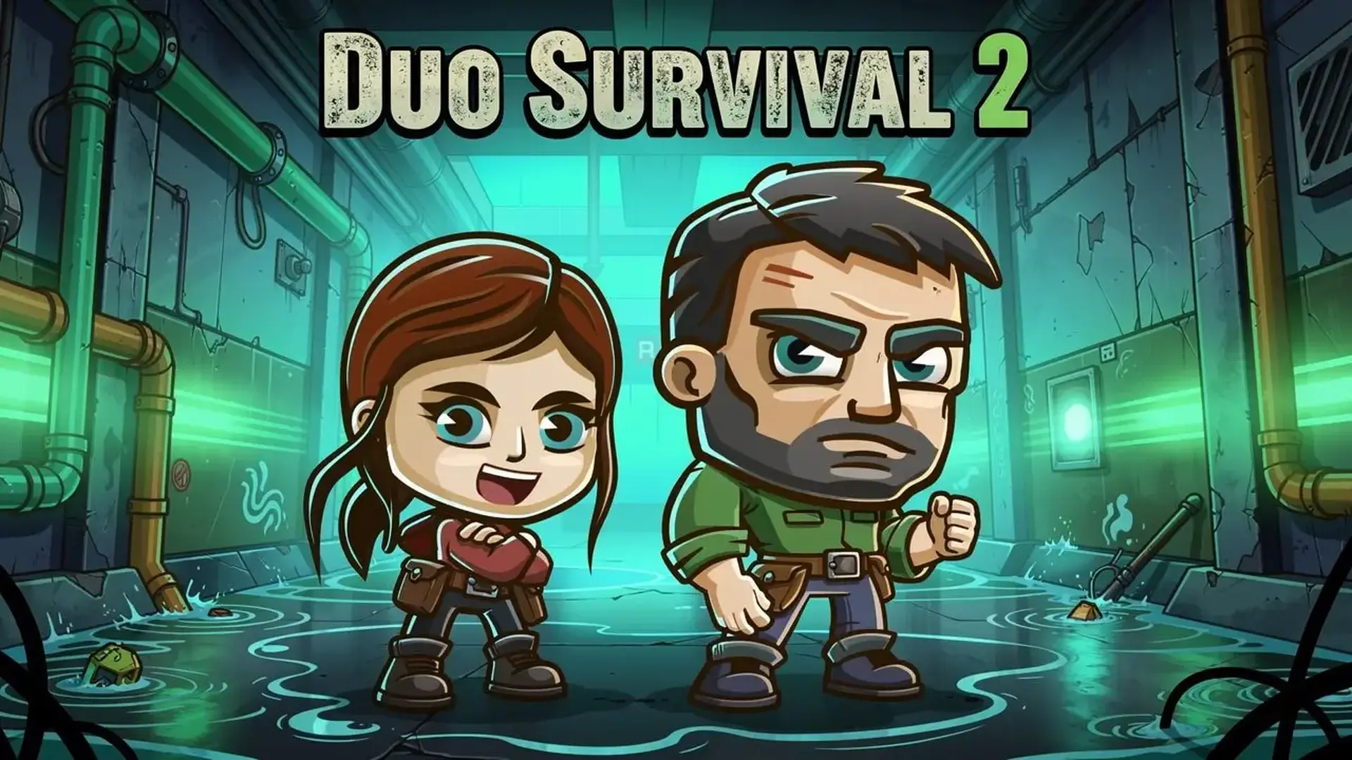 Duo Survival 2 - لعبة منصات وألغاز تعاونية