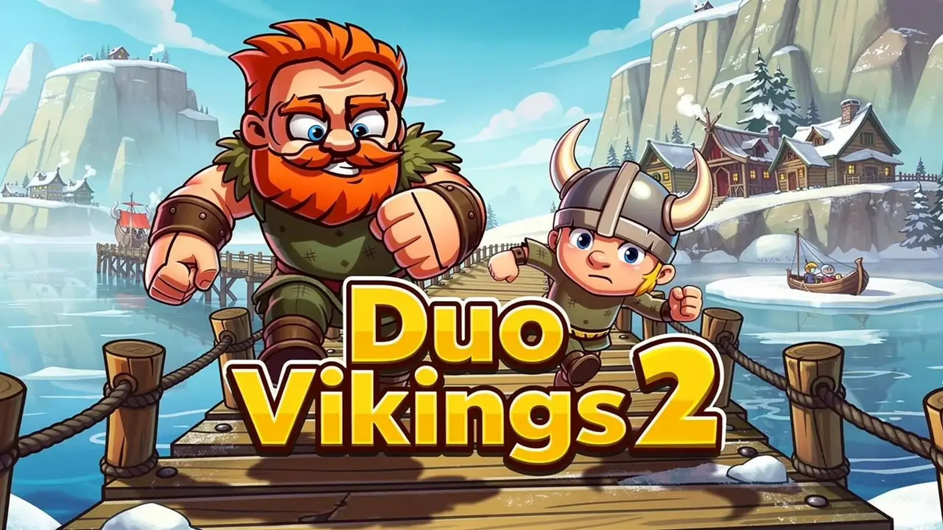 Duo Vikings 2 - 经典双人合作平台解谜：操控拥有独特技能的维京勇士，在神秘城堡中破解机关并寻找金蛋！ 游戏