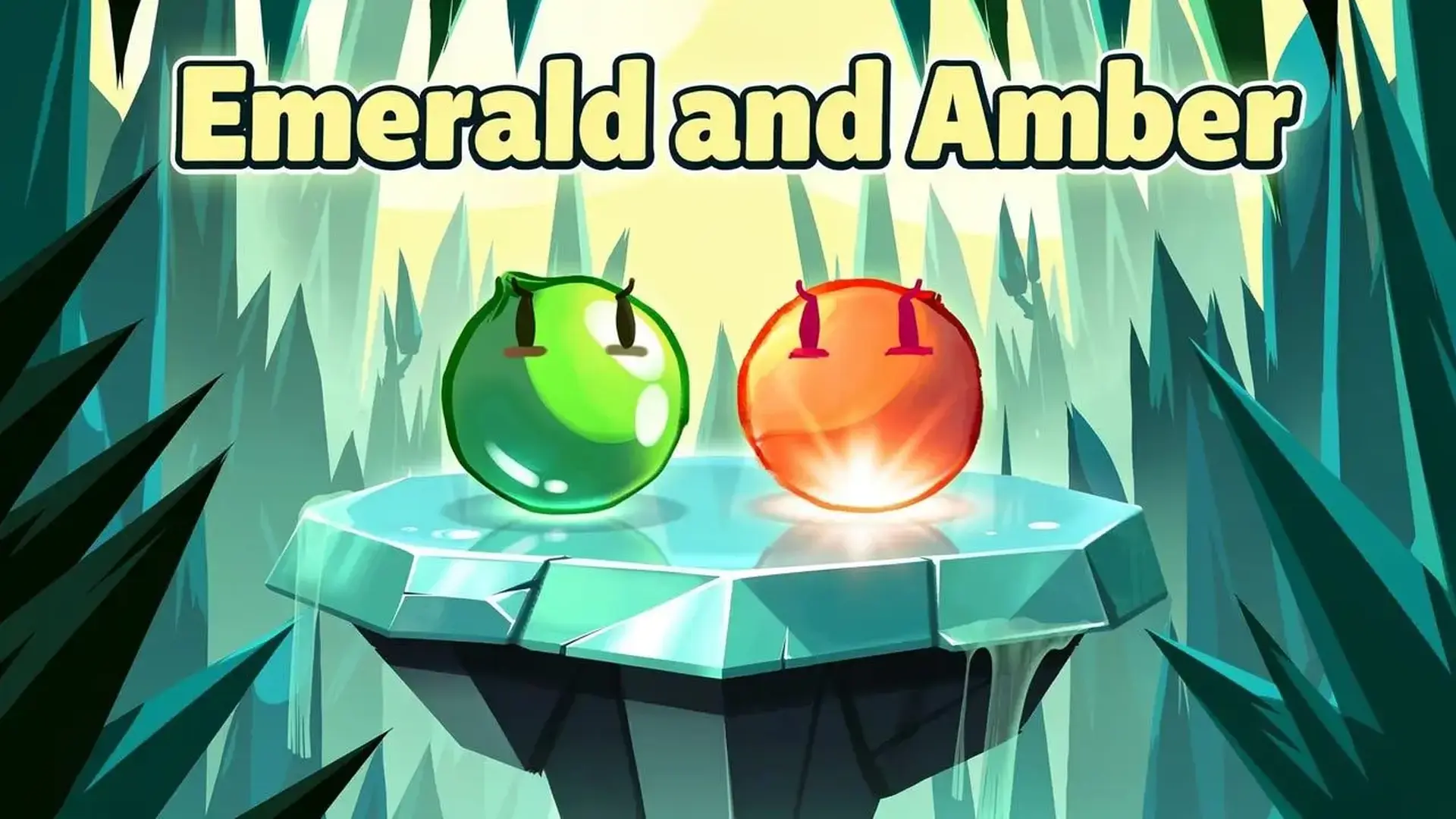 Emerald and Amber - sticky platforming reunite heroes game