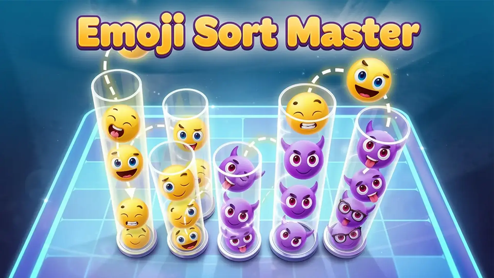 Emoji Sort Master - Puzle lógica y clasificación juego
