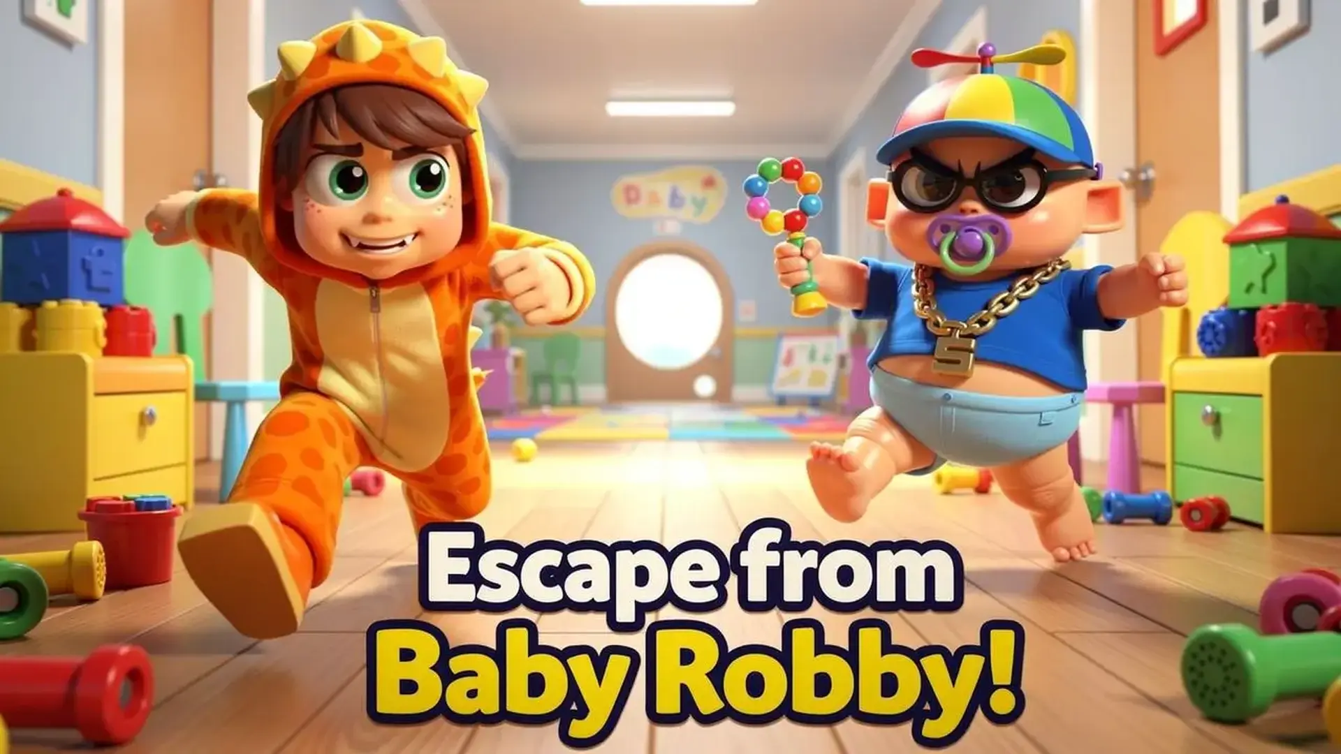 Escape From Baby Robby! - 恐怖跑酷闯关 逃离巨婴怪物的追捕，体验惊险刺激的托儿所大冒险！ 游戏