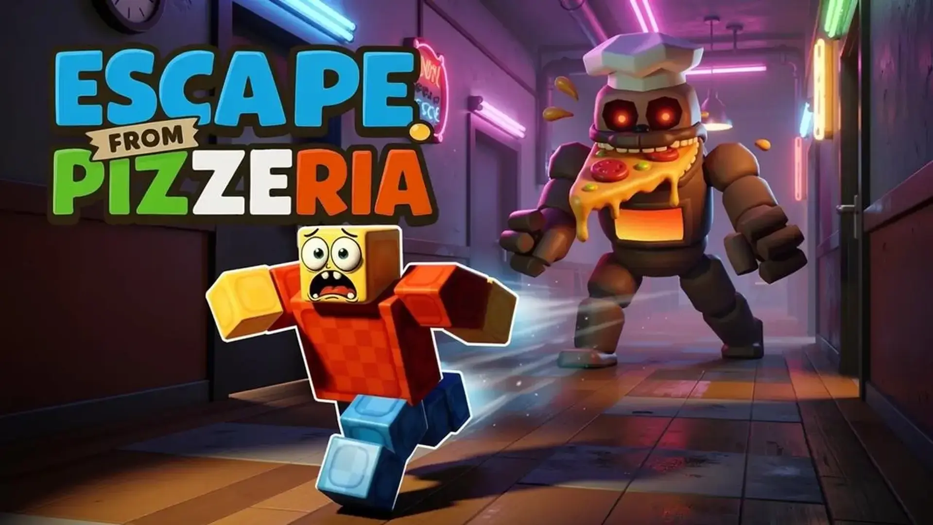 Escape From Pizzeria - jeu de Aventure Obby Horrifique Échappez