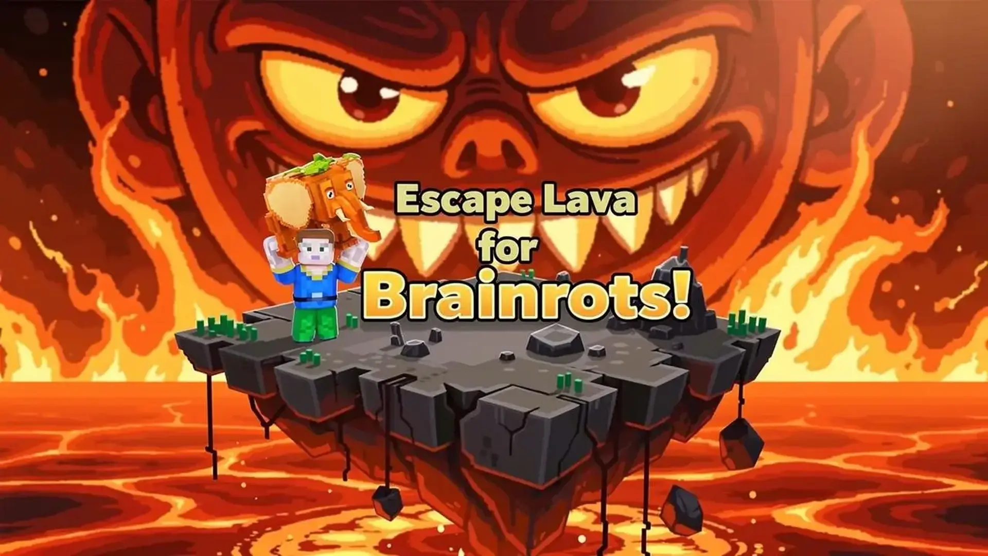 Escape Lava for Brainrots! - Plataformas Co-op Supervivencia juego