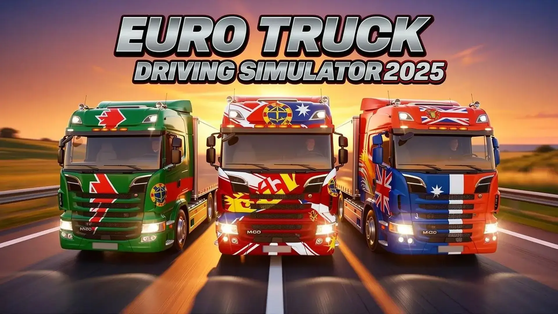 Euro Truck Driving Simulator 2025 - リアルな貨物輸送シミュレーション 欧州の広大な道を駆け抜け、一流ドライバーを目指せ！ ゲーム