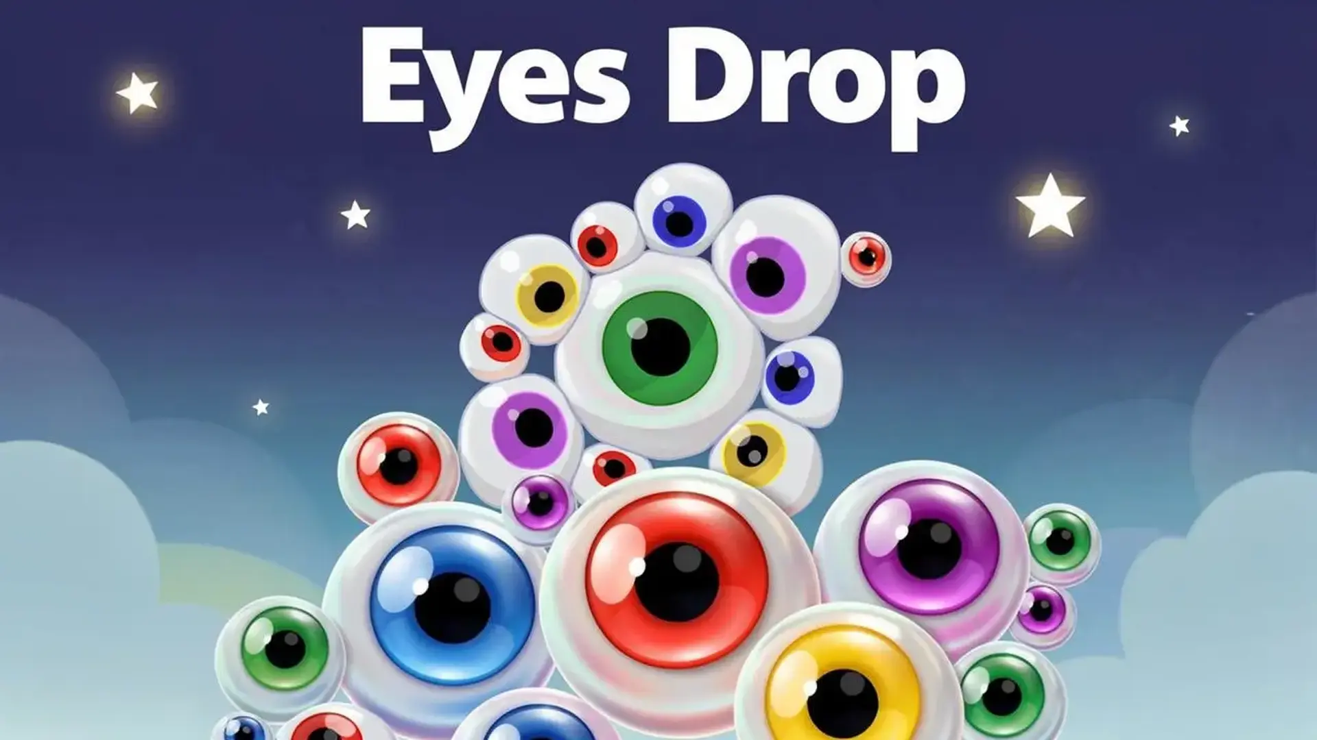 Eyes Drop - Puzzle físicas y fusión juego