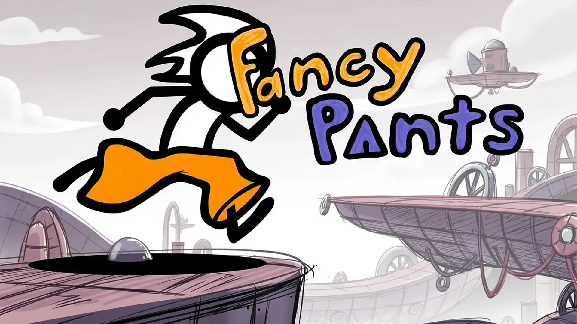 Fancy Pants - Plataforma Parkour com movimentos jogo