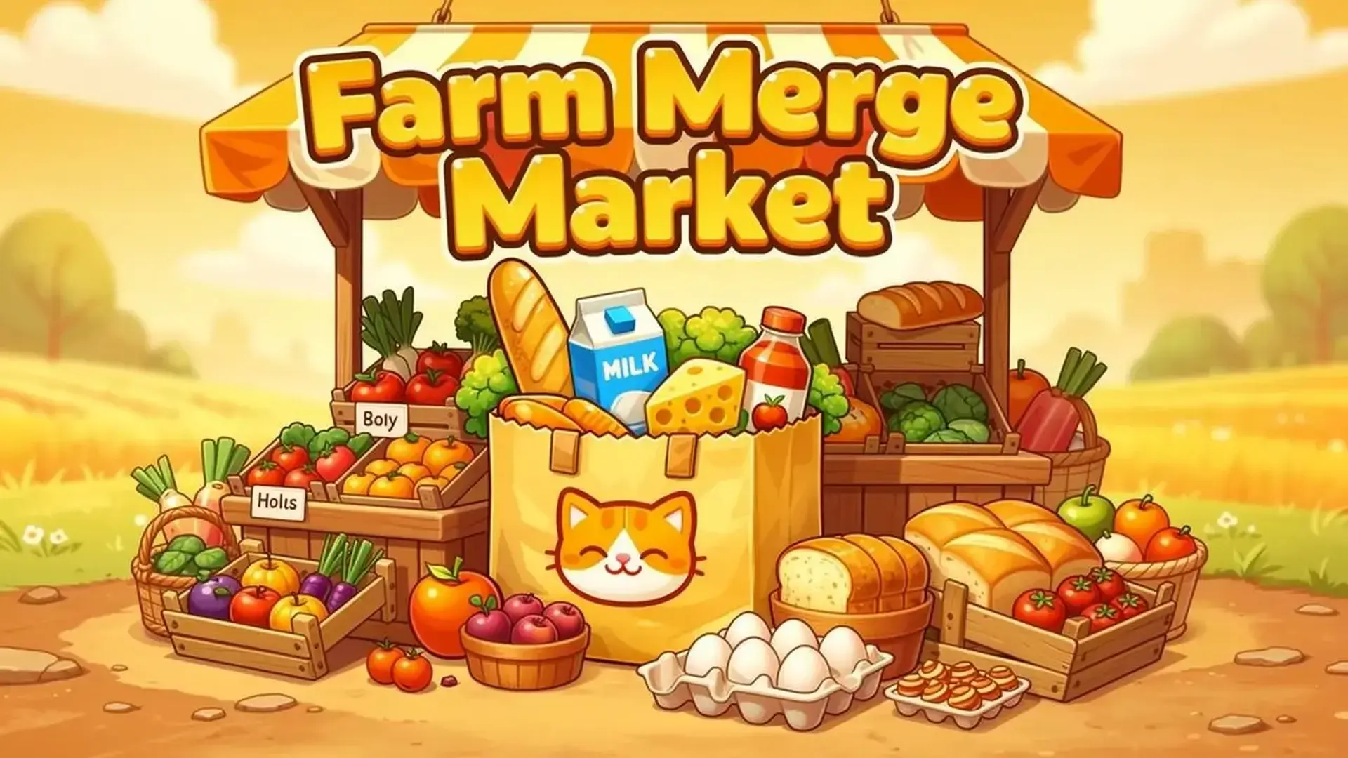 Farm Merge Market - Relajante fusión juego