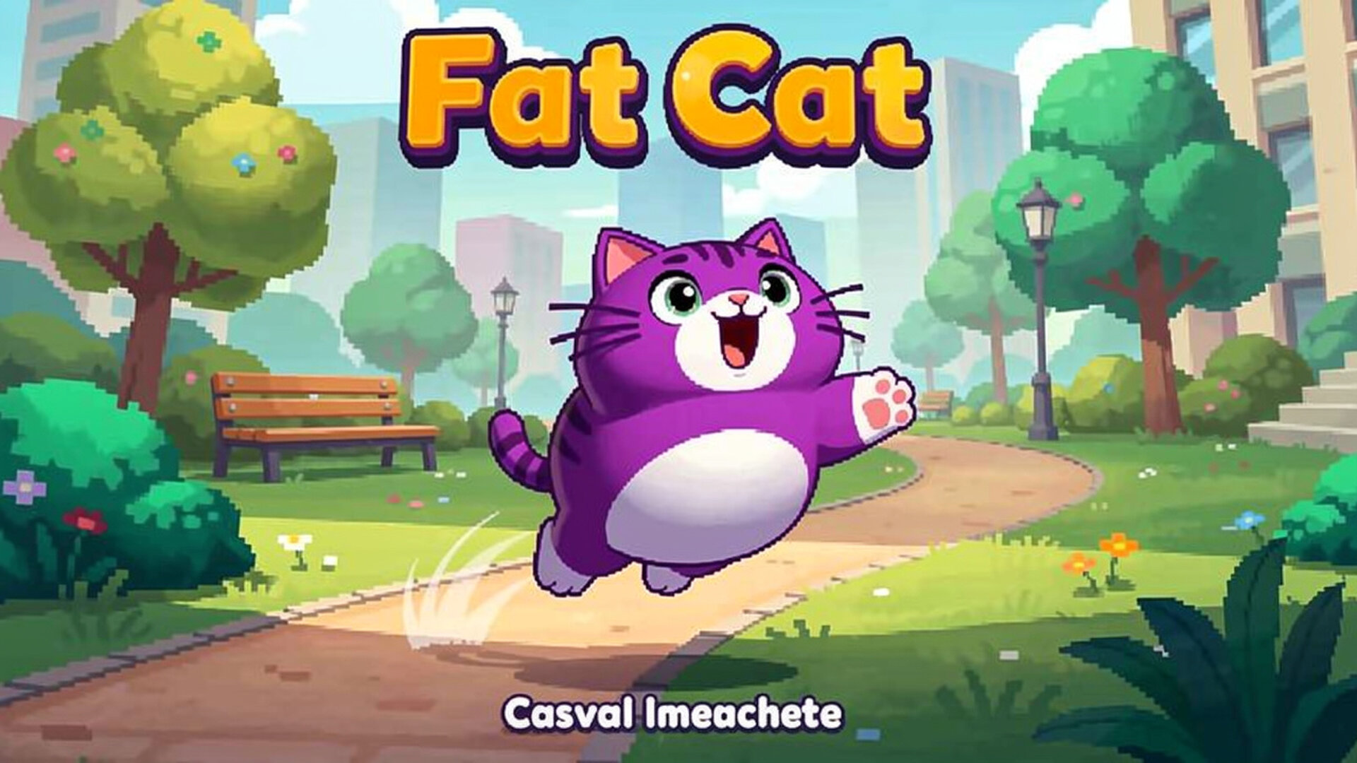Fat Cat - Nitrome 经典飞行射击解谜：同时操控肥猫与猫头鹰，释放超级饱嗝激光横扫全场！ 游戏