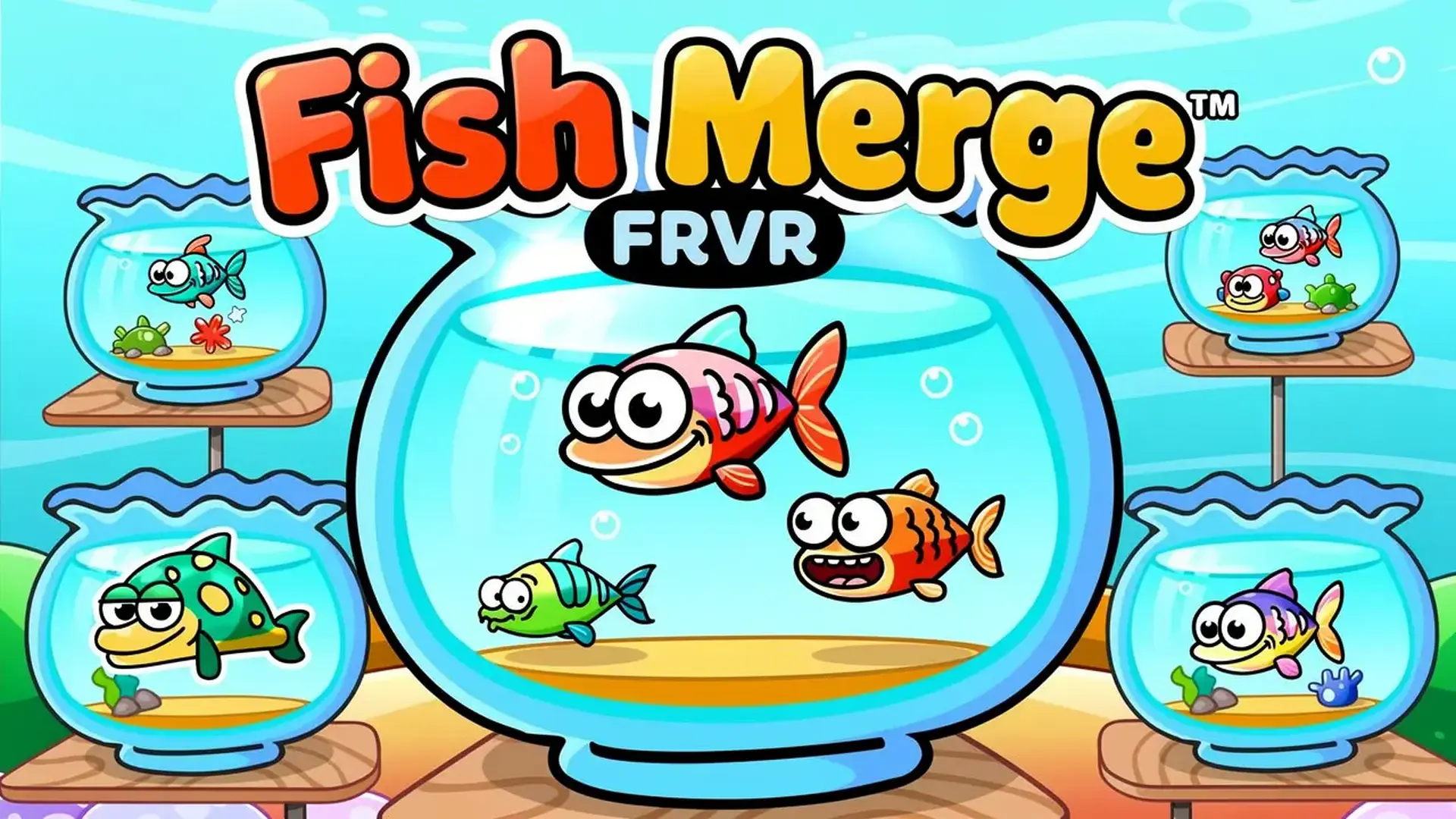 Fish Merge FRVR - Puzzle fusión peces juego