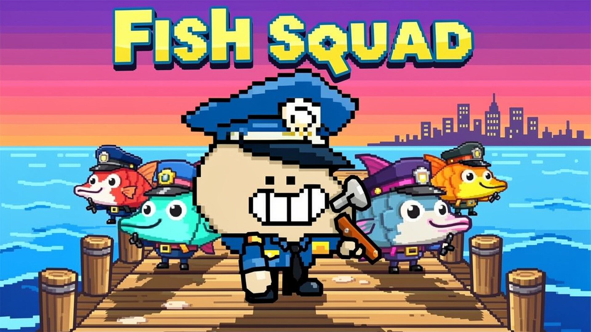 Fish Squad - Shooter Side-Scrolling 2v2 jogo