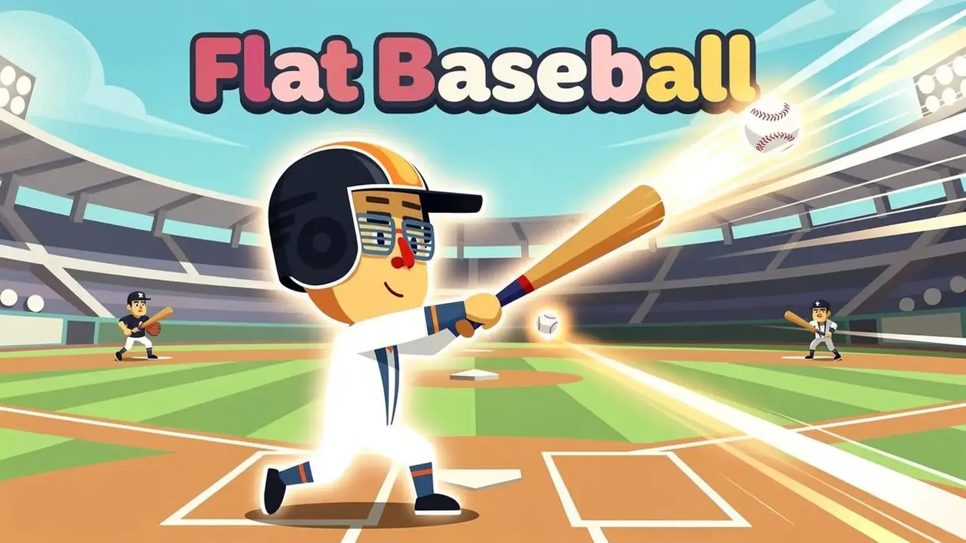 Flat Baseball - لعبة بيسبول أركيد أتقن التوقيت