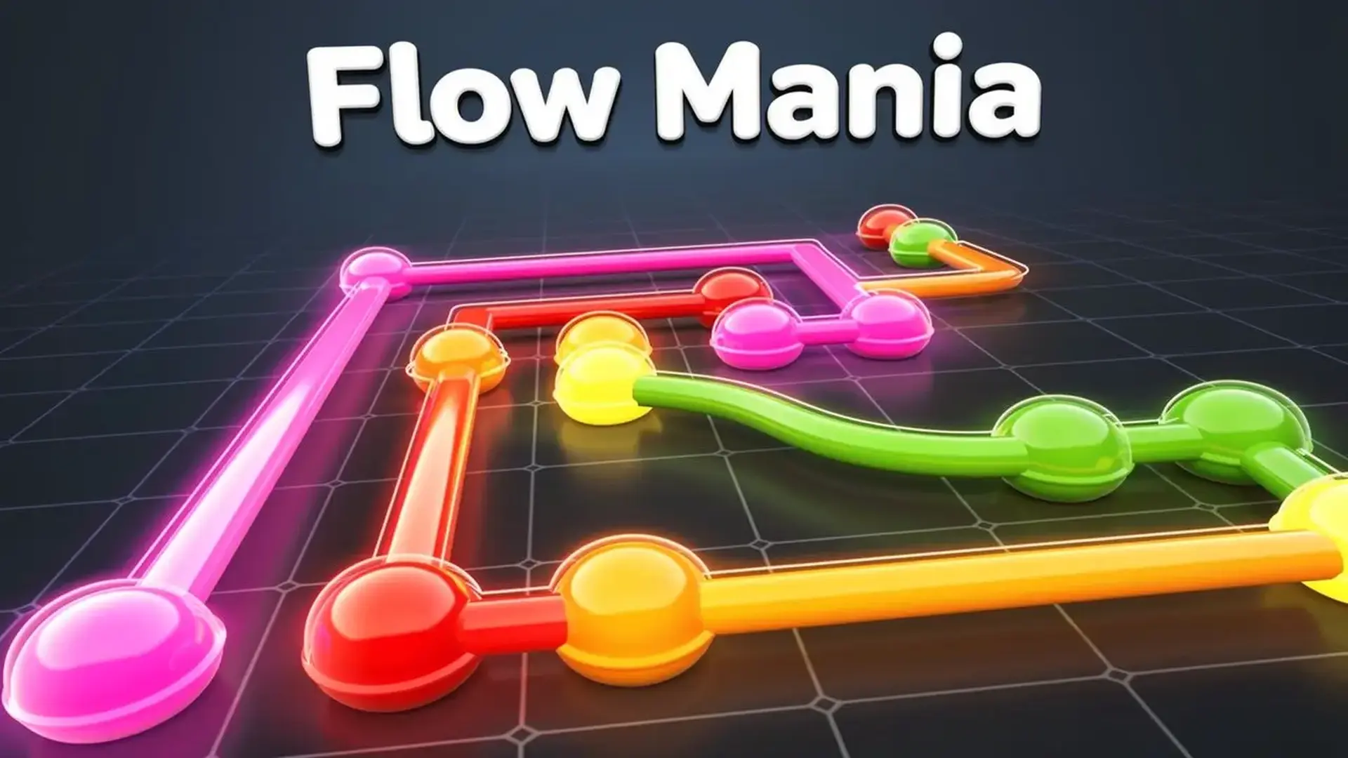 Flow Mania - 思考力を高める爽快パズル！ドットを繋げて脳トレ＆ストレス解消 ゲーム