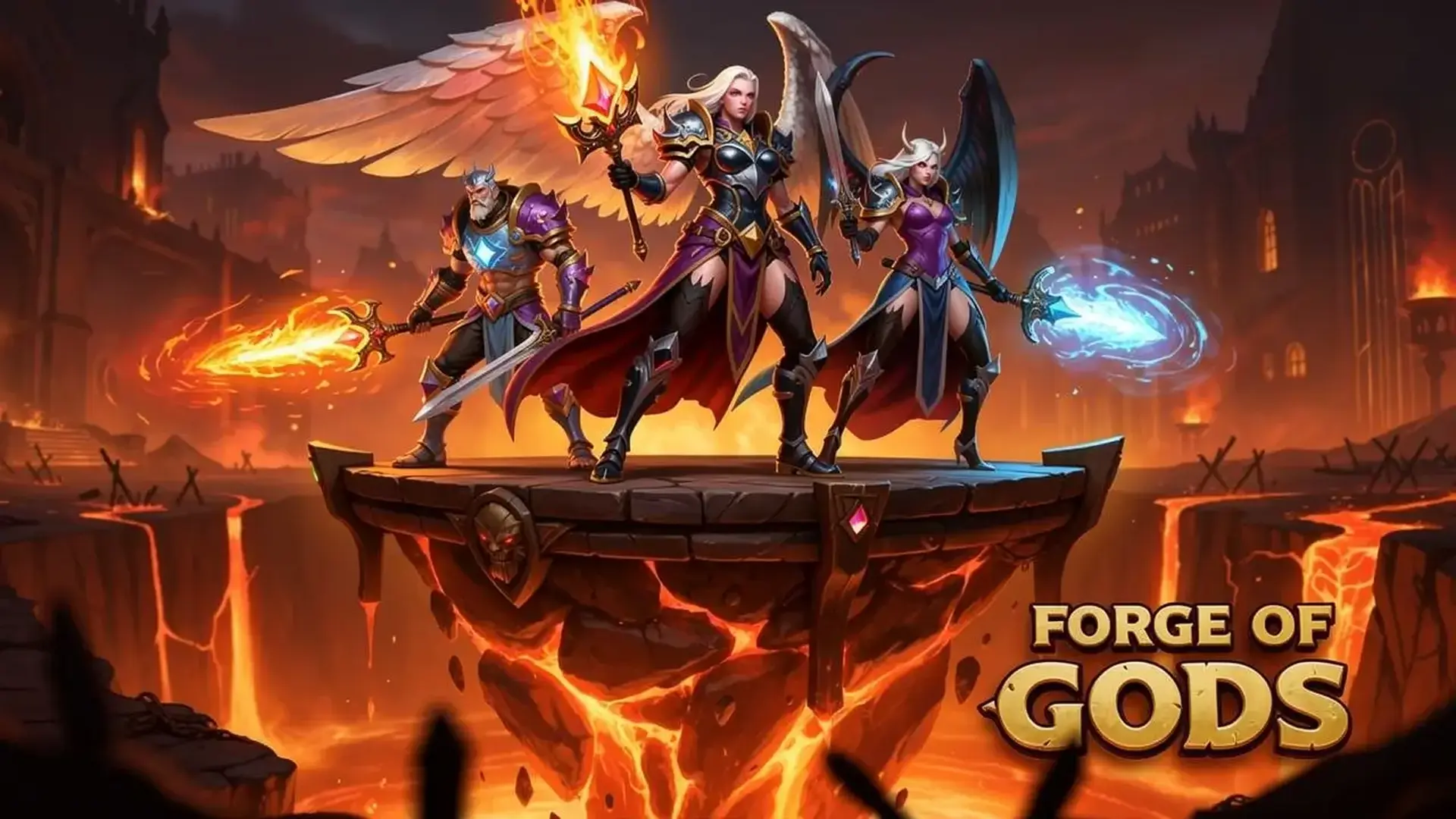 Forge of Gods - 史诗级英雄收集RPG：组建神话战队，在竞技场和远征中称霸诸神！ 游戏