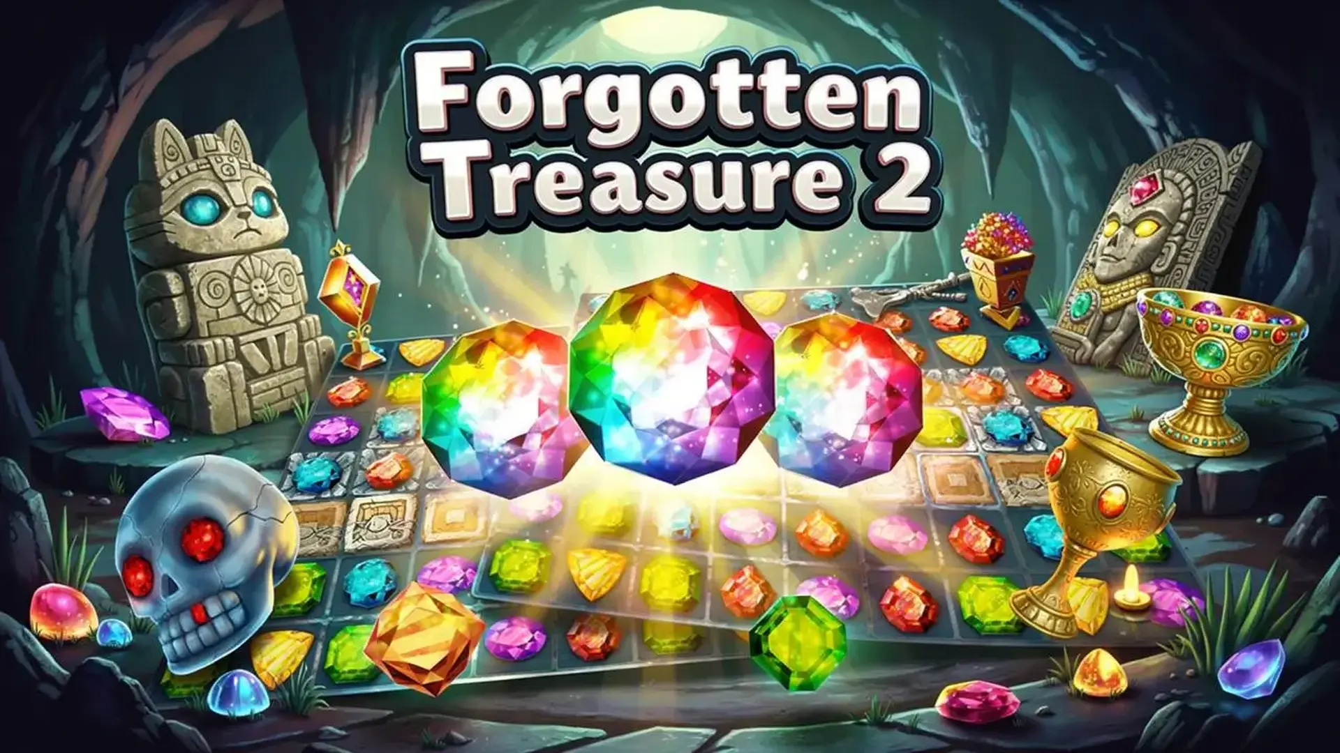 Forgotten Treasure 2 - Puzles Match-3 épicos juego