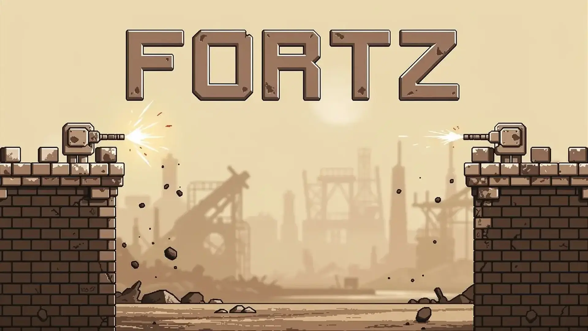 Fortz - 2人対戦型の物理演算アクション！自分だけの要塞を築き、敵の基地を粉砕するカオスなアーティラリーバトル。 ゲーム