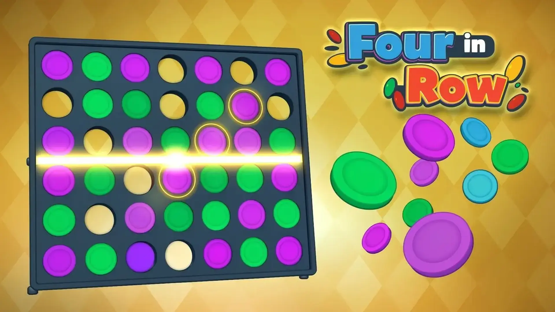 Four in a Row - Clásico Estrategia juego