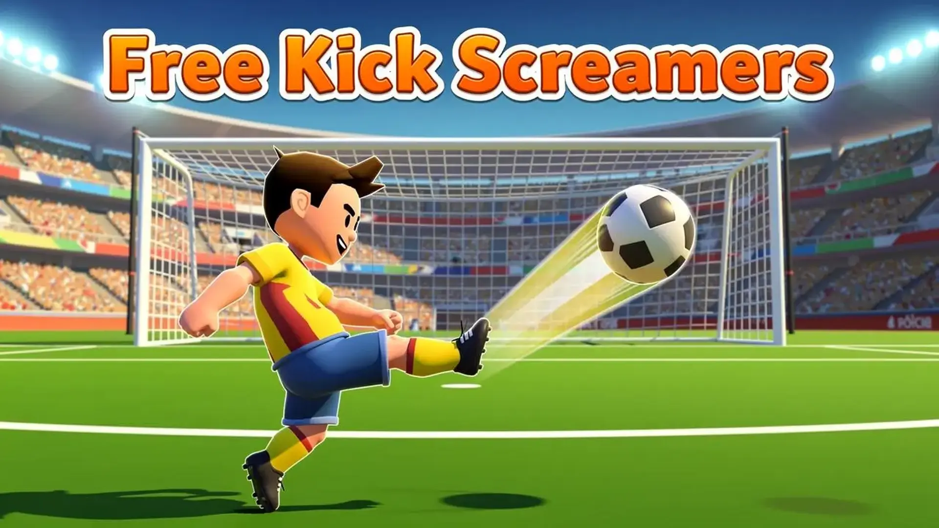 Free Kick Screamers - 【サッカー×物理パズル】壁を越える魔球を操り、全ステージで伝説のゴールを叩き込め！今すぐ挑戦。 ゲーム
