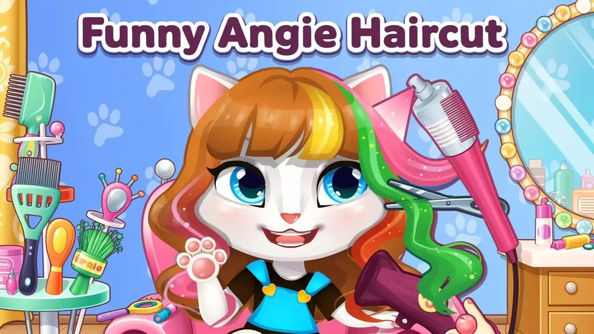 Funny Angie Haircut - Simulador Estilista juego