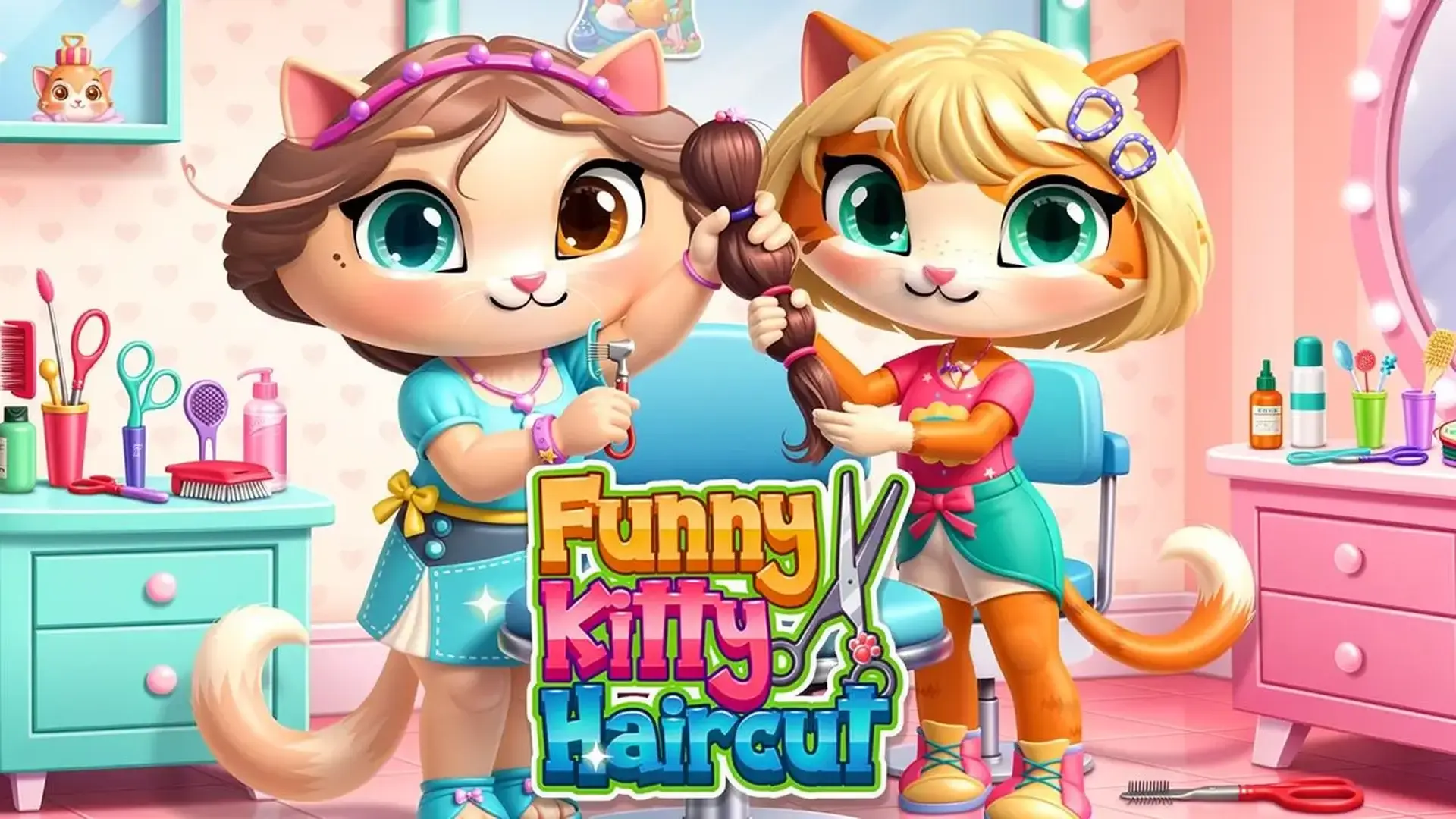 Funny Kitty Haircut - Peluquería Mascotas juego