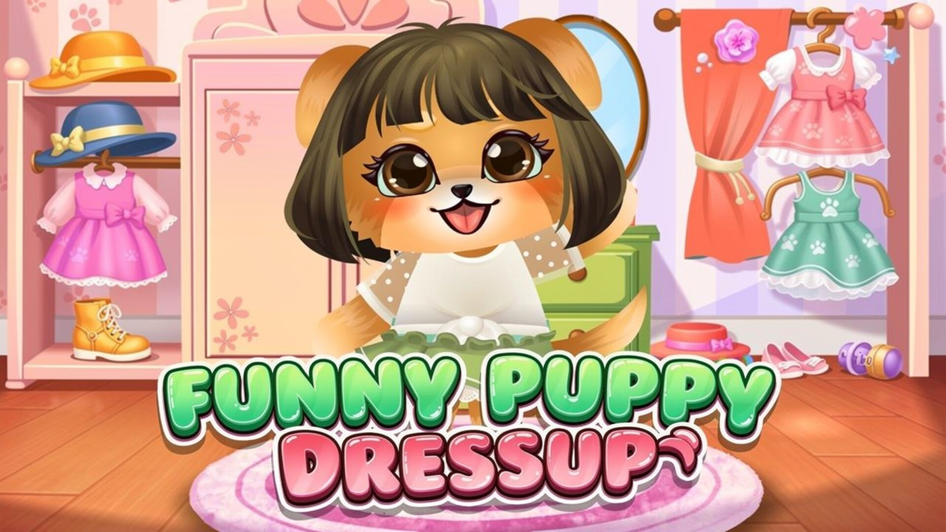 Funny Puppy Dressup - Simulador mascotas y moda juego