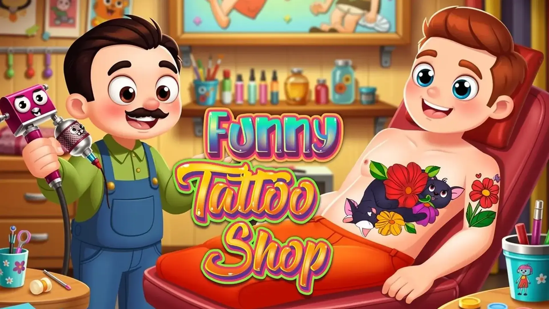 Funny Tattoo Shop - Simulador Tatuajes juego