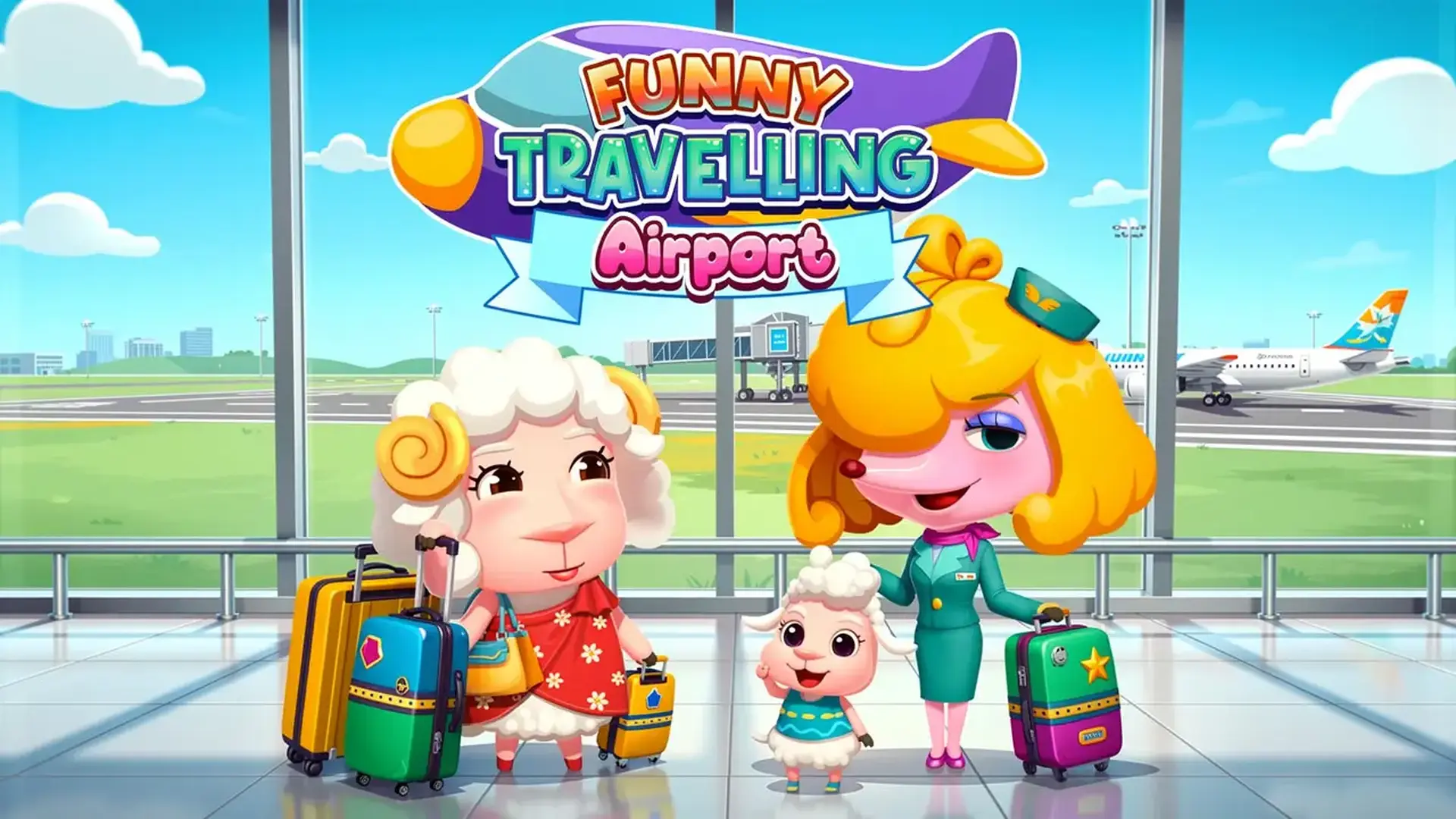 Funny Travelling Airport - 机场模拟经营：亲手打理值机与起降，开启专属你的航空大亨挑战，简单有趣又益智。 游戏