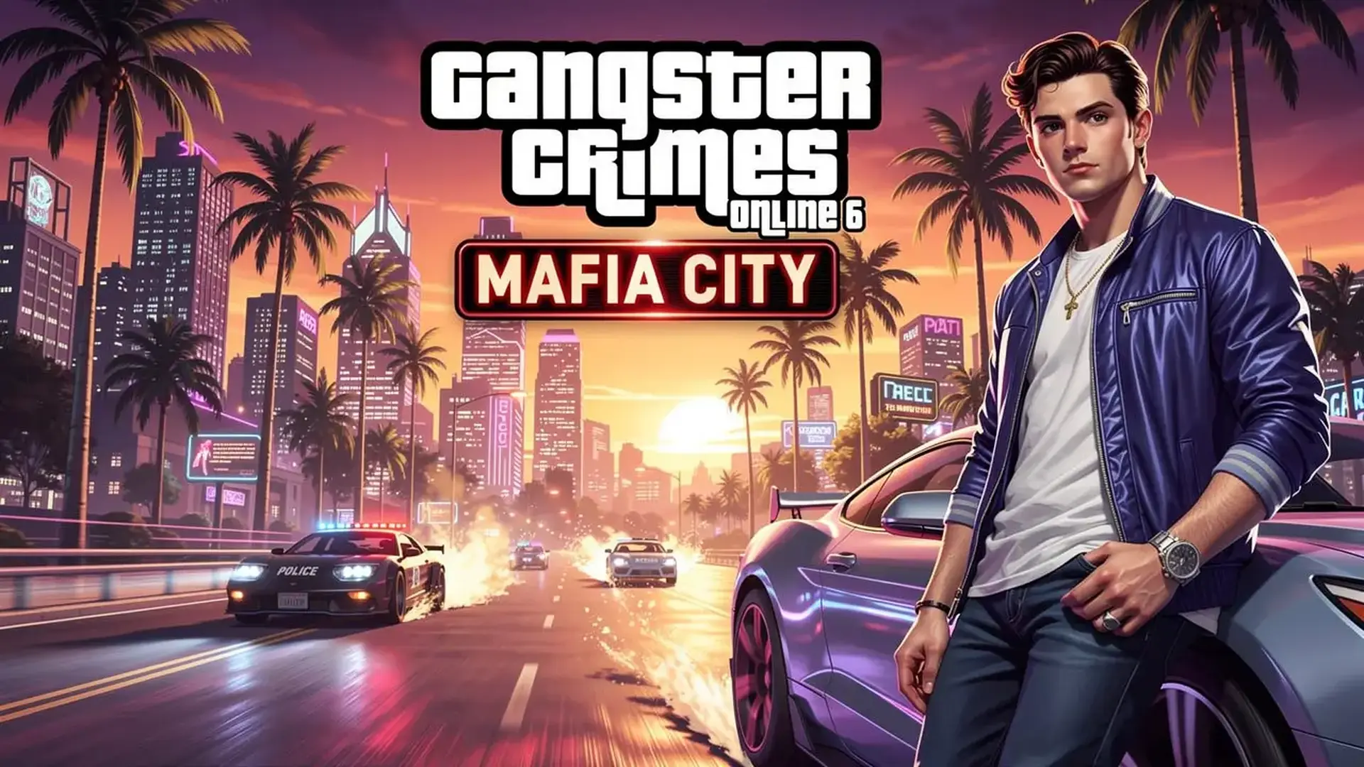 Gangster Crimes Online 6: Mafia City - لعبة أكشن مافيا وعالم مفتوح