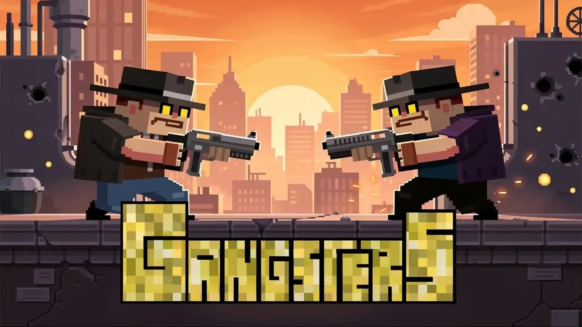 Gangsters - Guerras Gangues Pixeladas com jogo