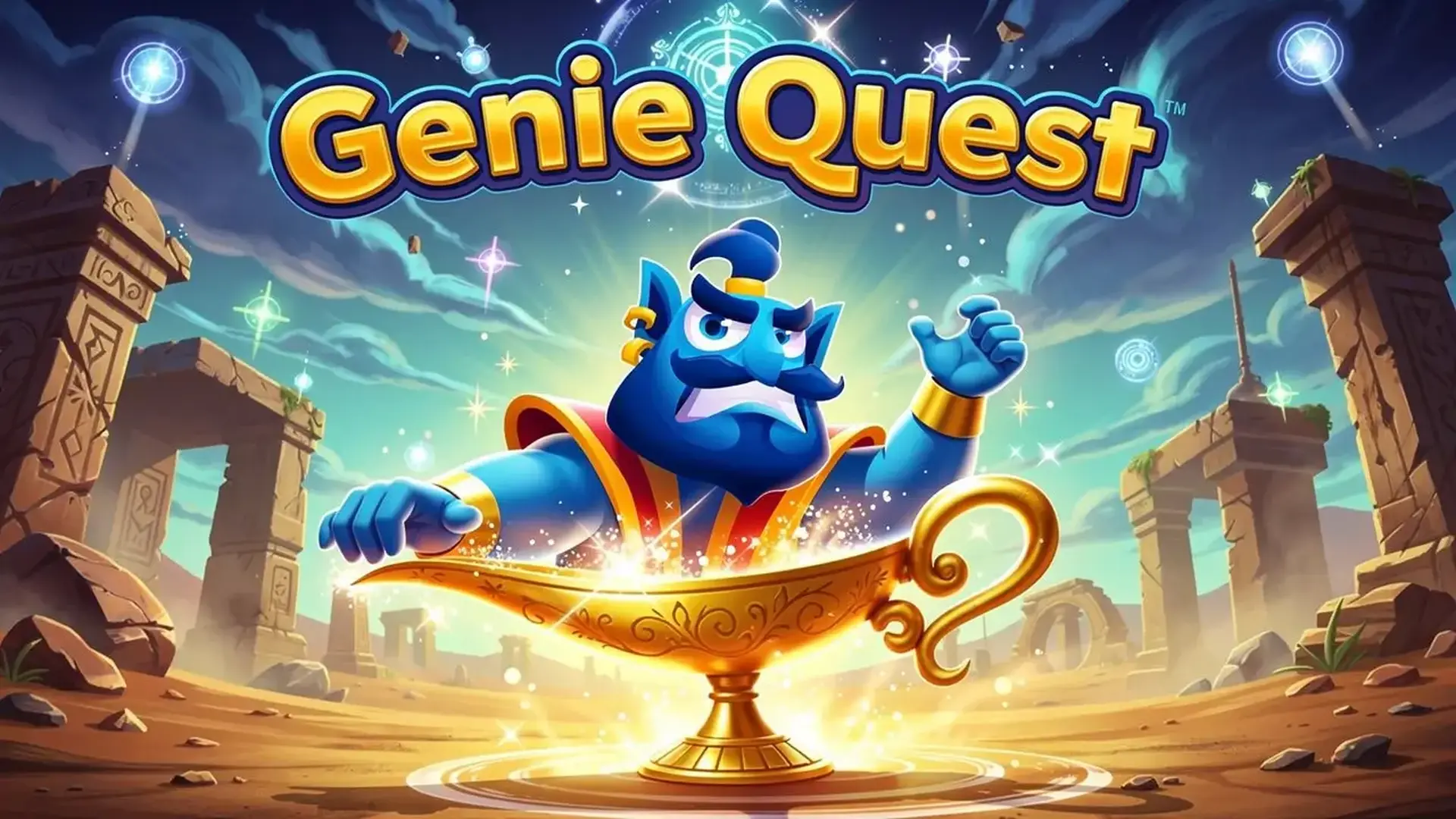 Genie Quest - Puzzle Match-3 Mágico jogo
