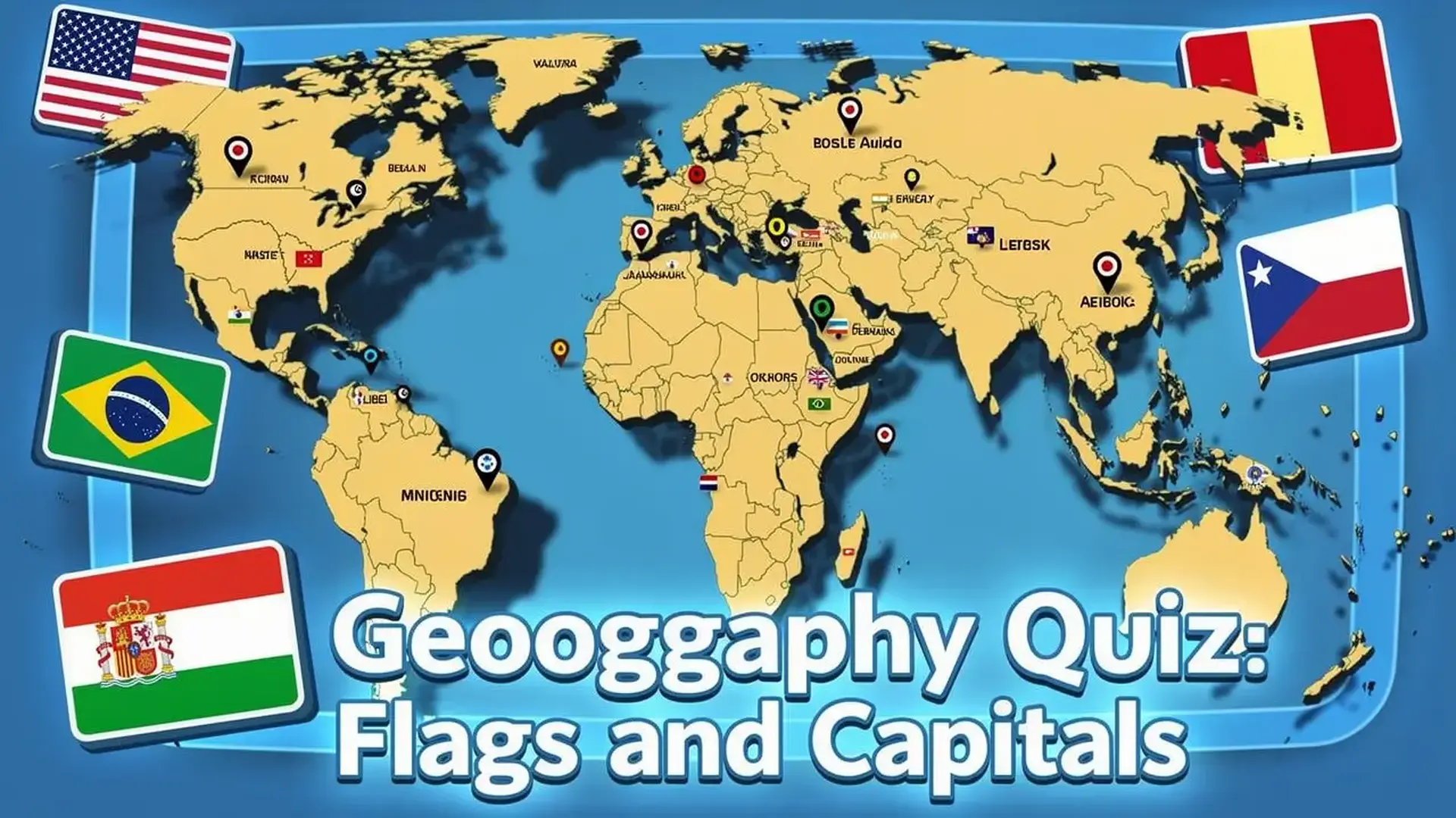 Geography Quiz: Flags and Capitals - Pon a prueba tu juego