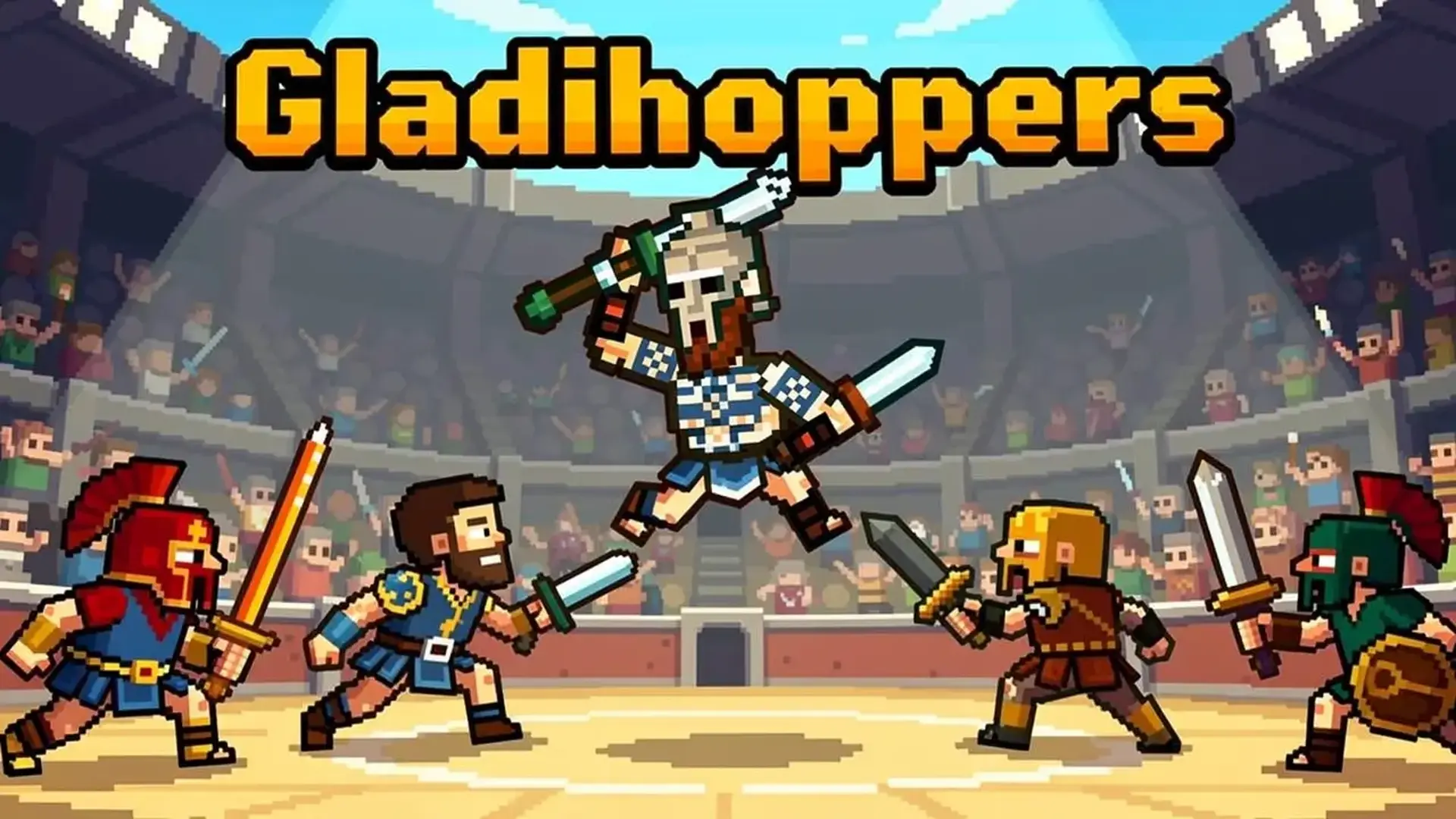 Gladihoppers - Lucha Gladiadores retro juego