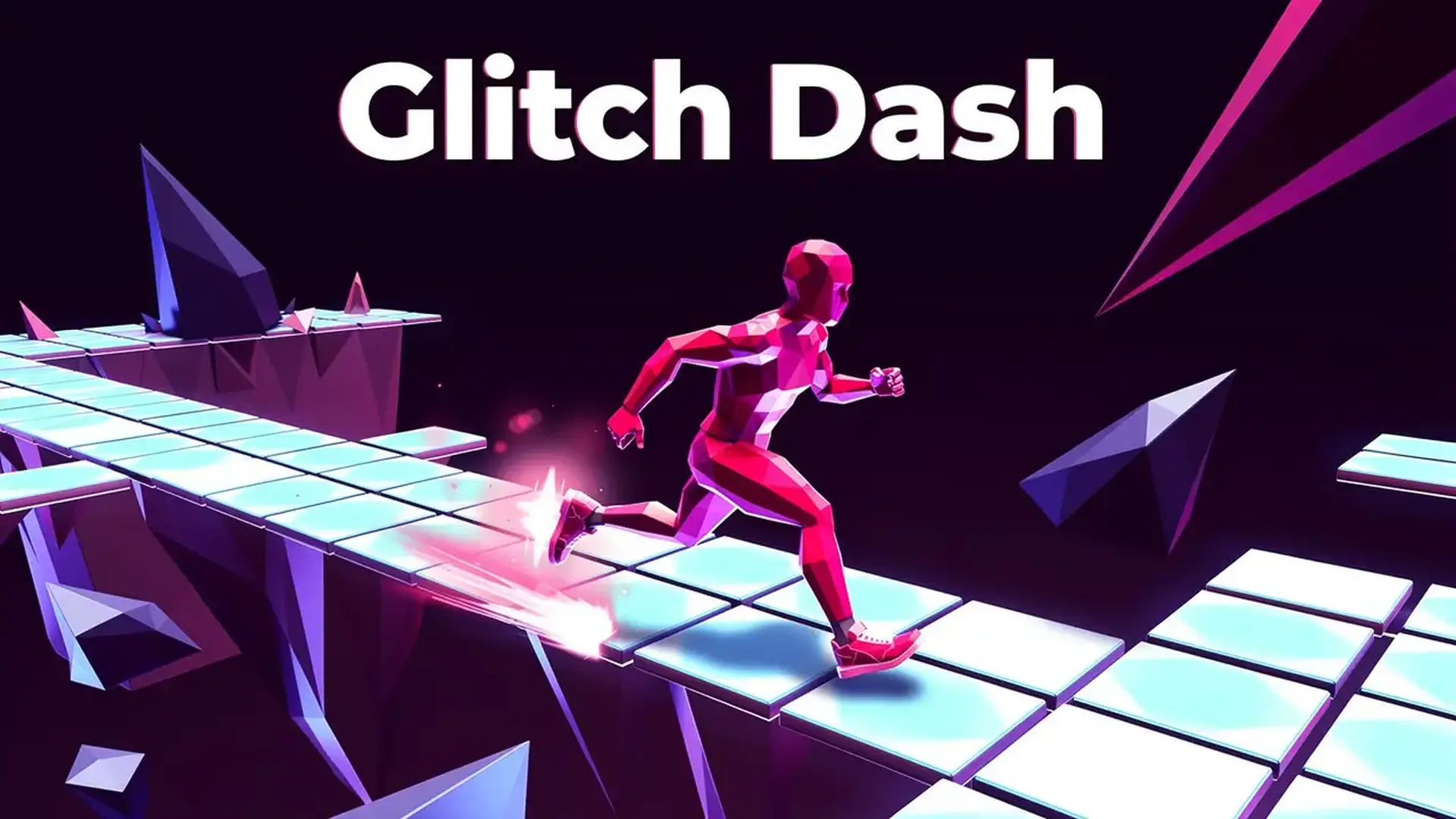 Glitch Dash - Runner ritmo frenético jogo