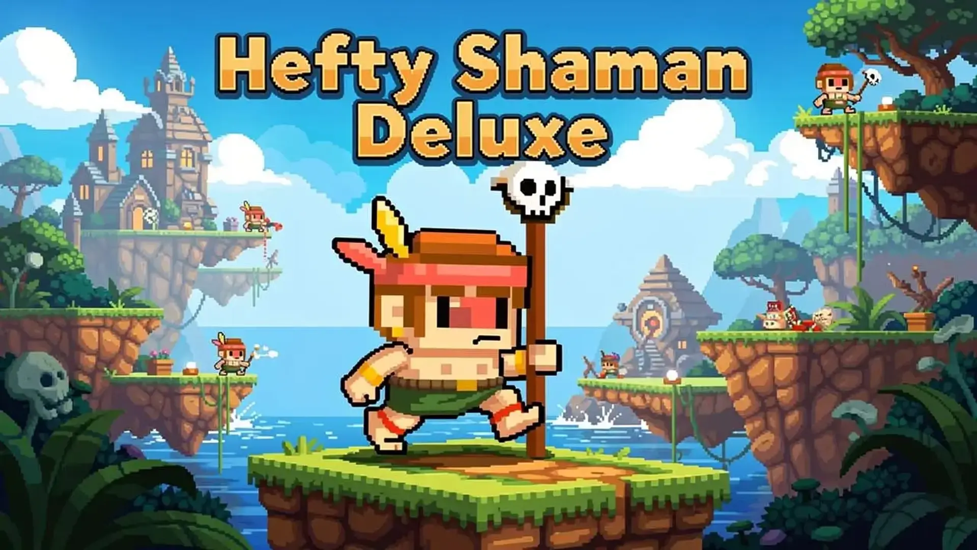 Hefty Shaman Deluxe - Умный платформер физикой игра