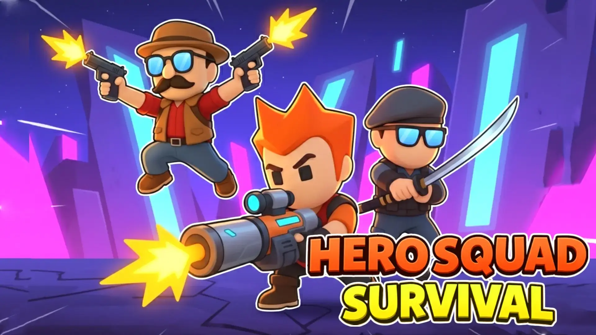 Hero Squad Survival - Strategische Bullet-Hell Action Meistere Spiel