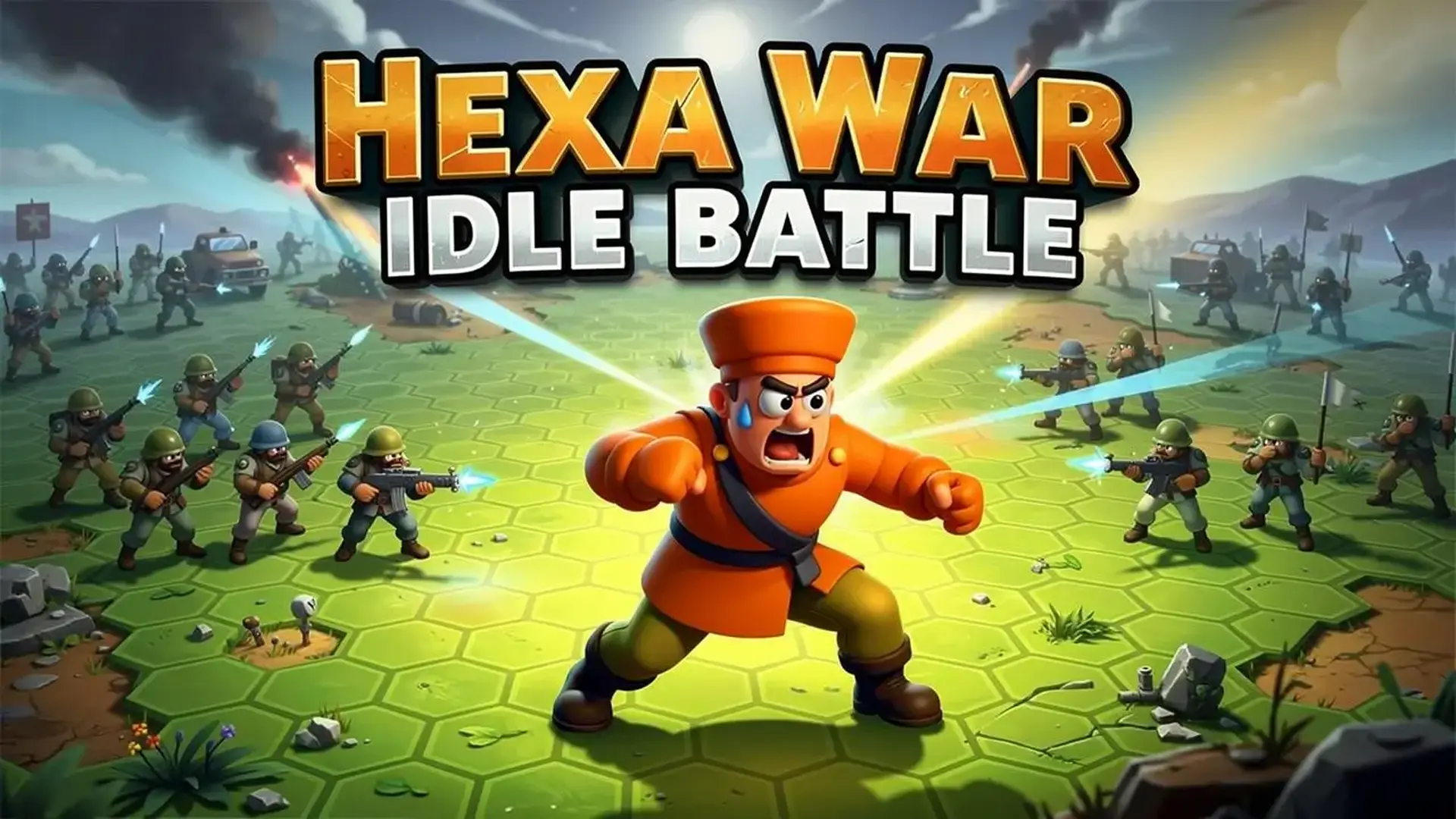 Hexa War Idle Battle - RTS Cartas Idle juego