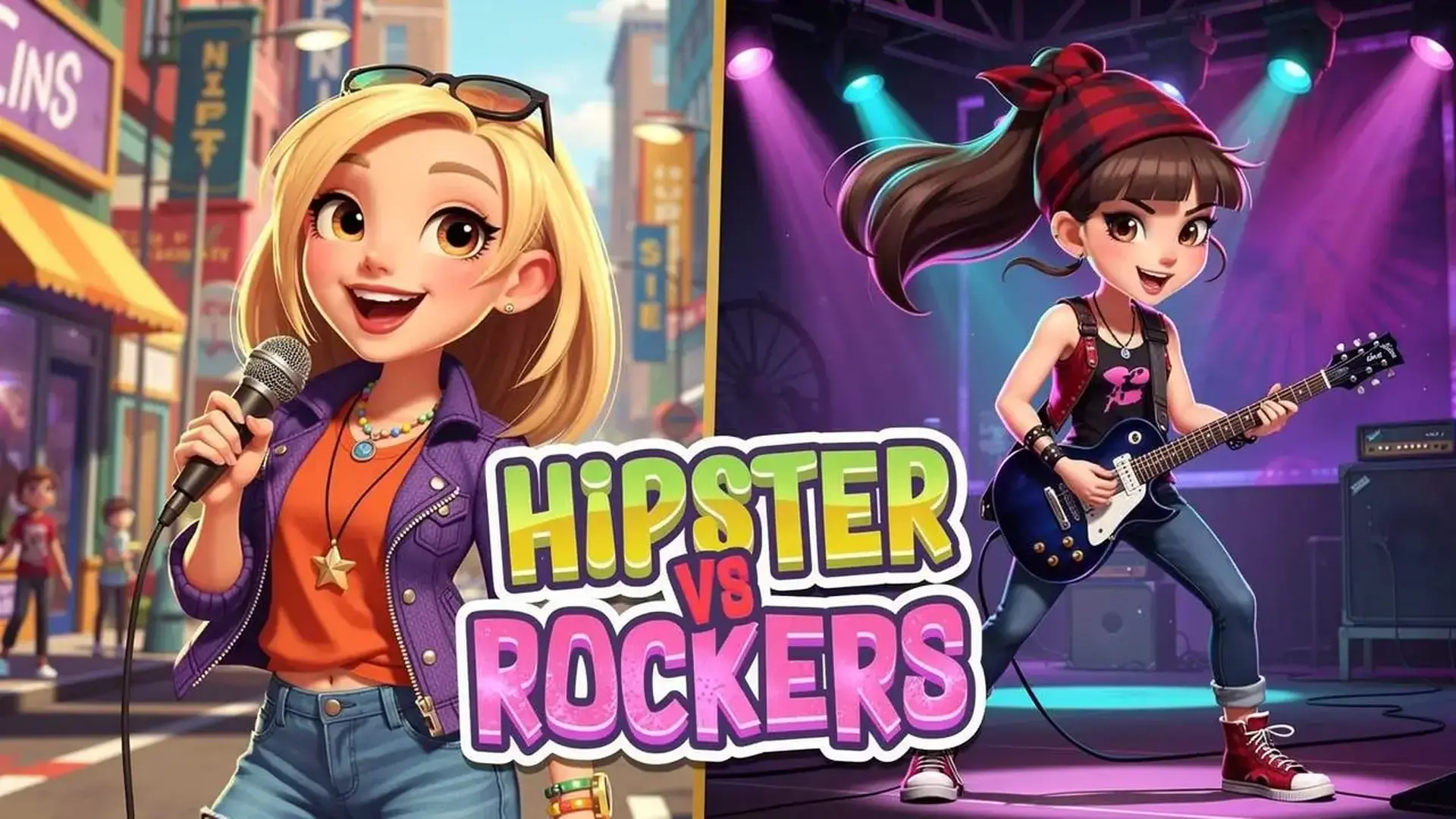 Hipster vs Rockers - Simulador moda juego