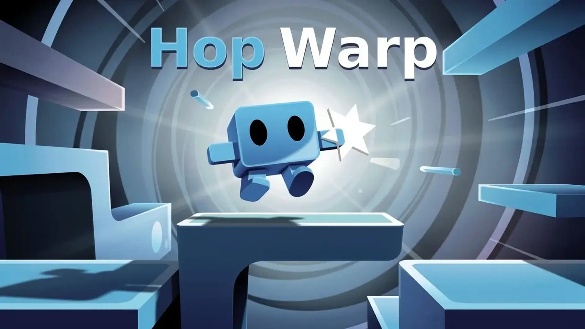 Hop Warp - 极简风瞬间移动解谜：在这款独具匠心的逻辑游戏中掌控空间穿梭，收集全部星星并挑战你的思维极限。 游戏