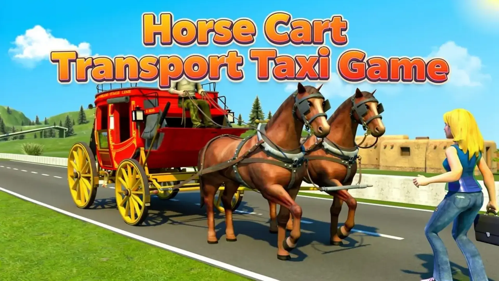 Horse Cart Transport Taxi Game - transport passengers game