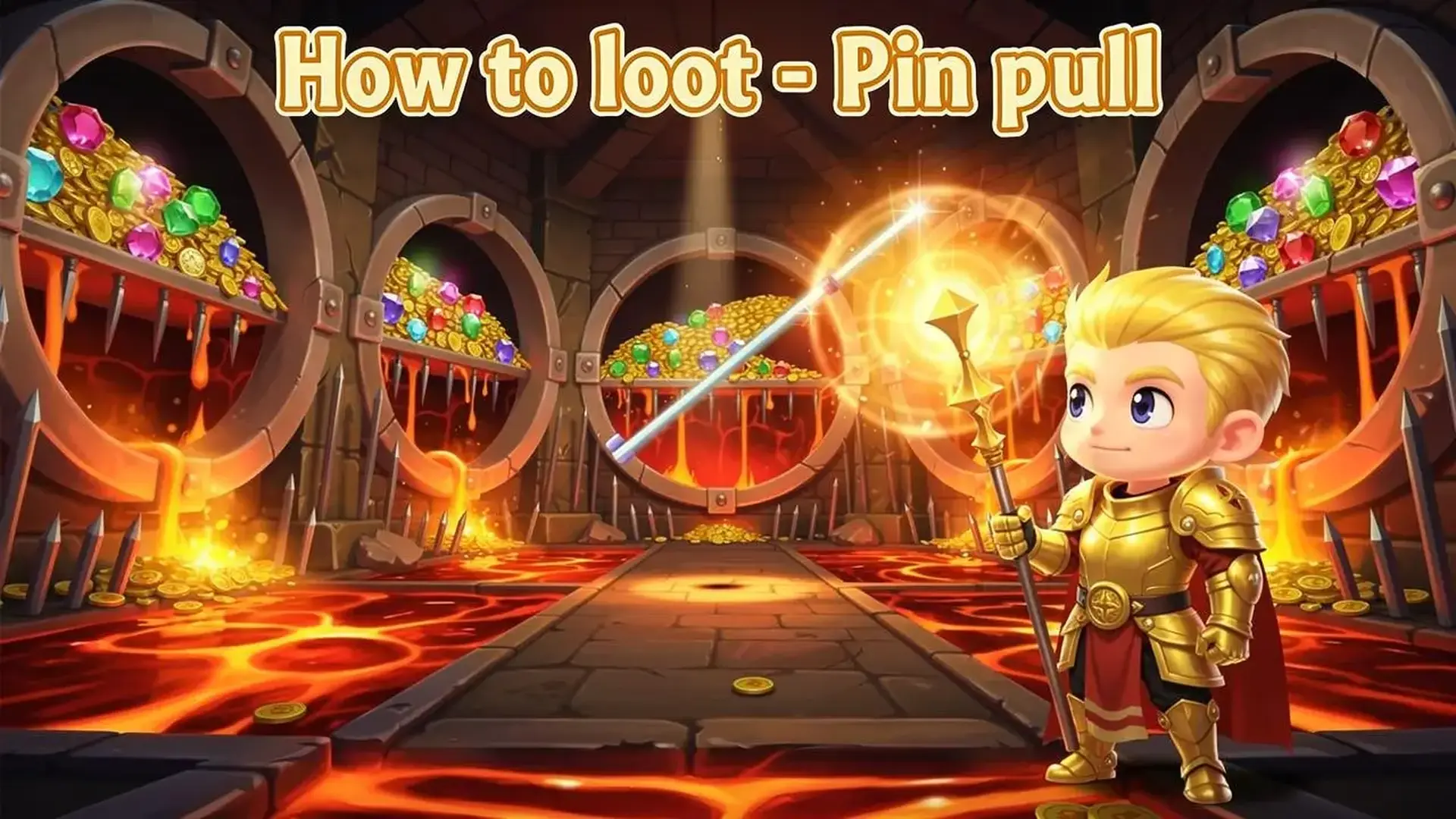 How to loot: Pin pull - Puzzles pines juego