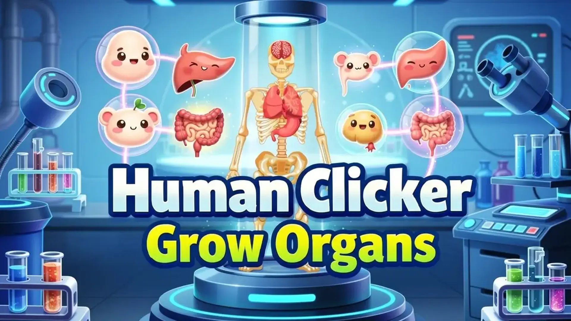 Human Clicker: Grow Organs - 放置点击进化模拟器：培养器官，研究基因，探索从细胞到宇宙的生命奥秘 游戏