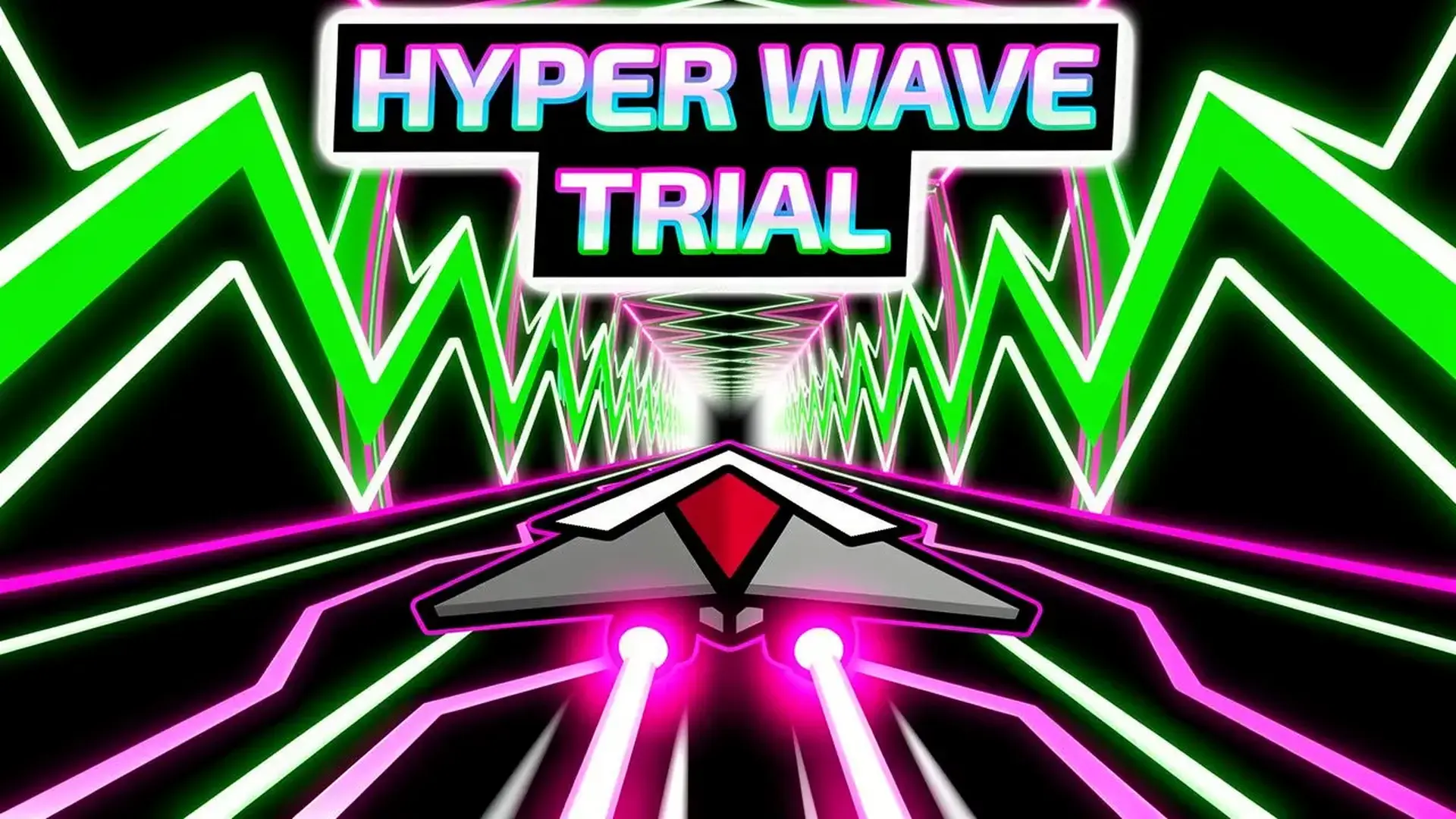 Hyper Wave Trial - Plataformas rítmico neón juego