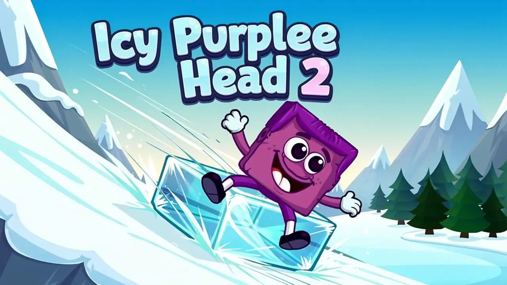 Icy Purple Head 2 - Physik-Plattformer Spiel