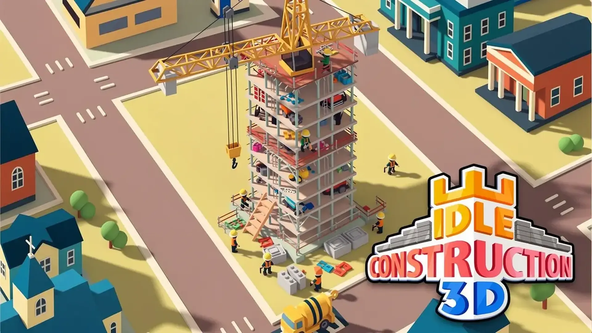 Idle Construction 3D - 沉浸式放置建造大亨模拟器：从荒地到都市，策略经营，扩张你的庞大建筑帝国！ 游戏