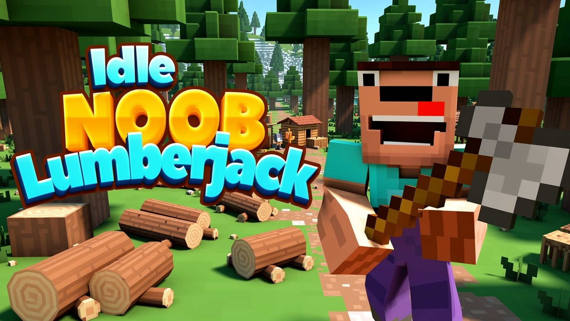 Idle Noob Lumberjack - Idle Leñador Automatiza juego