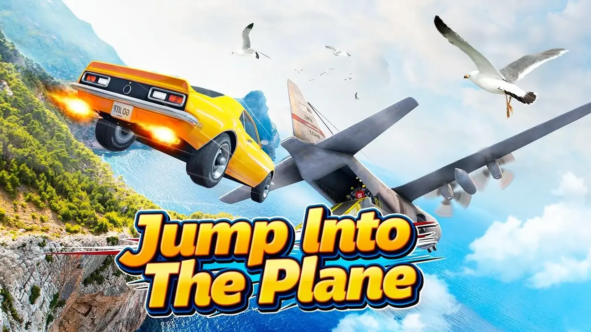 Jump Into The Plane - Acrobacias coches con física juego