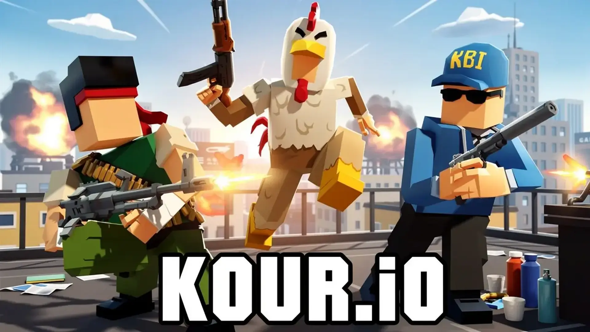 Kour.io - Пиксельный онлайн-шутер FPS игра